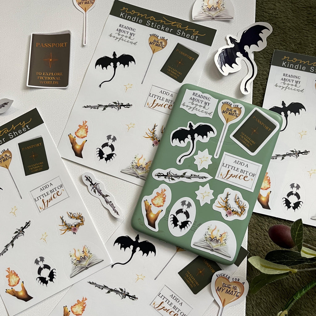 fantasy book sticker