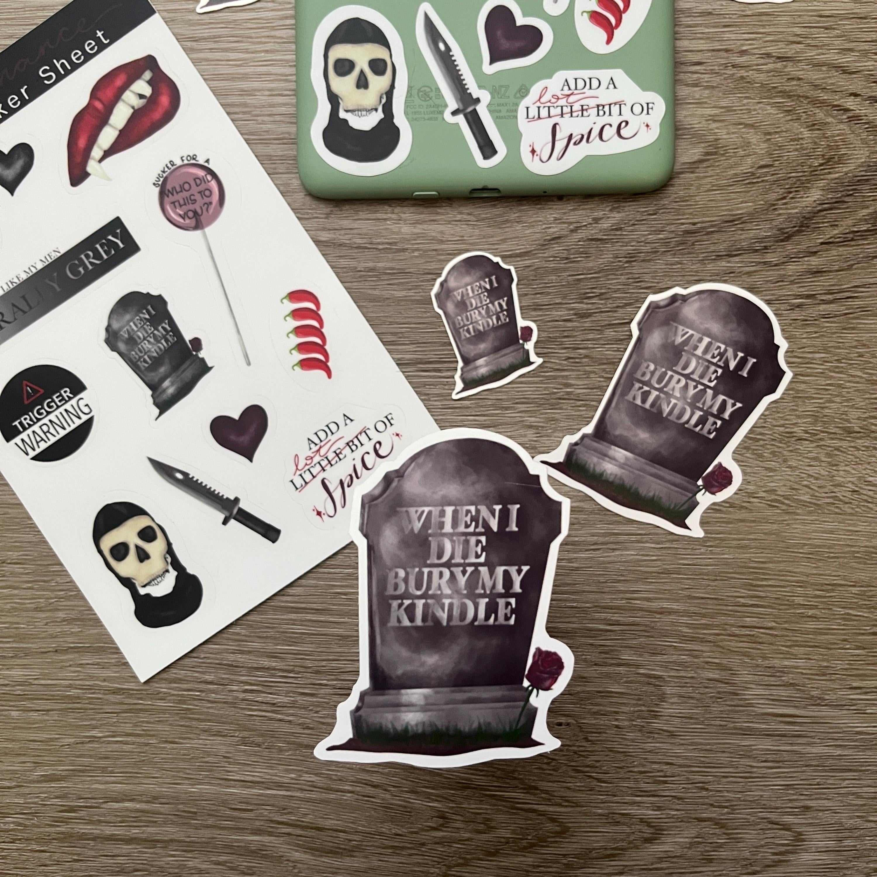 Dark Romance Reader Sticker