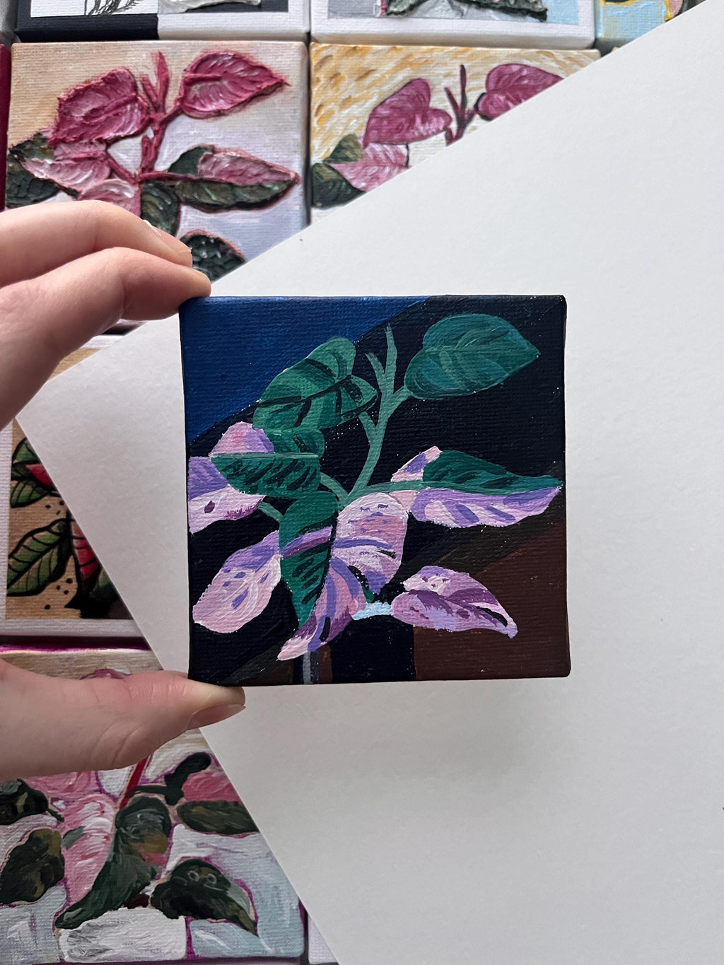 the invert, Pink Princess Philodendron painting 20