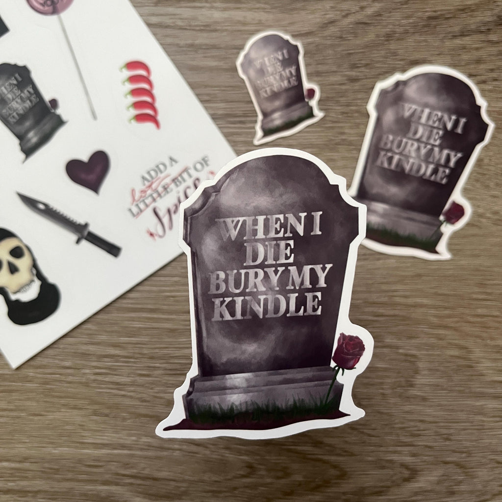 Dark Romance Reader Sticker