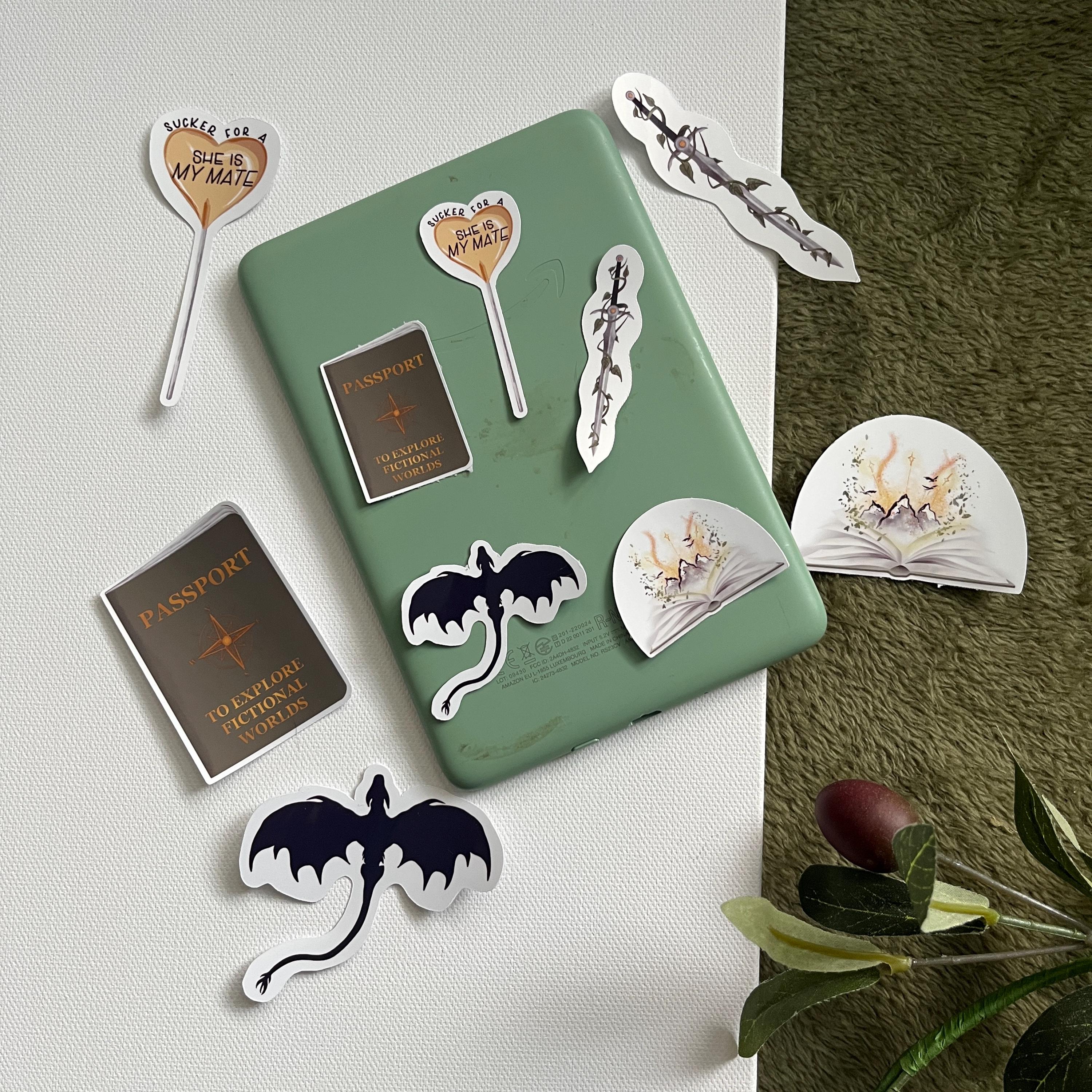 fantasy book sticker