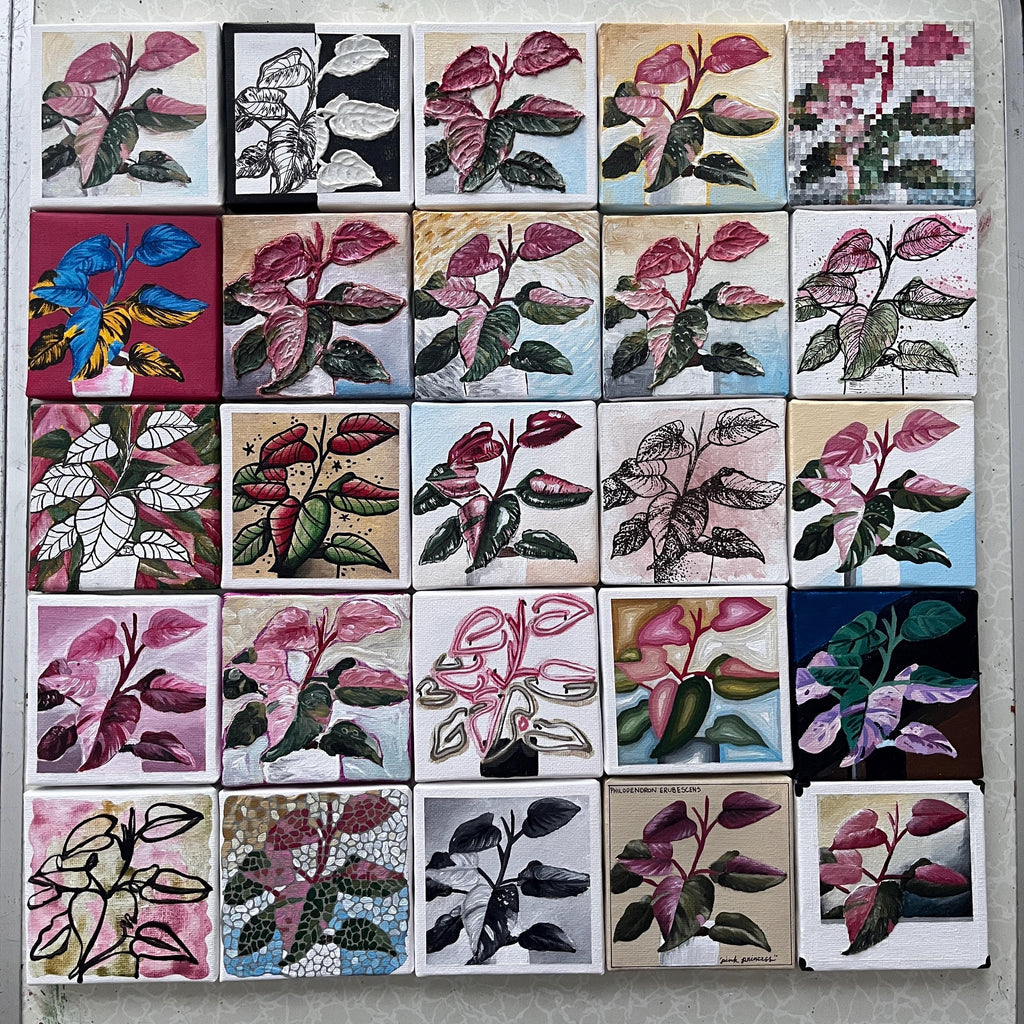 the trad tattoo, Pink Princess Philodendron painting 12