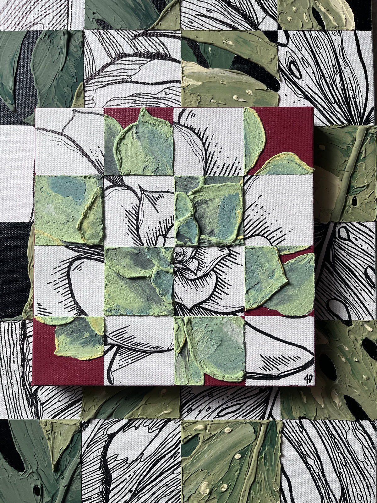Desert Squares 8”x8”