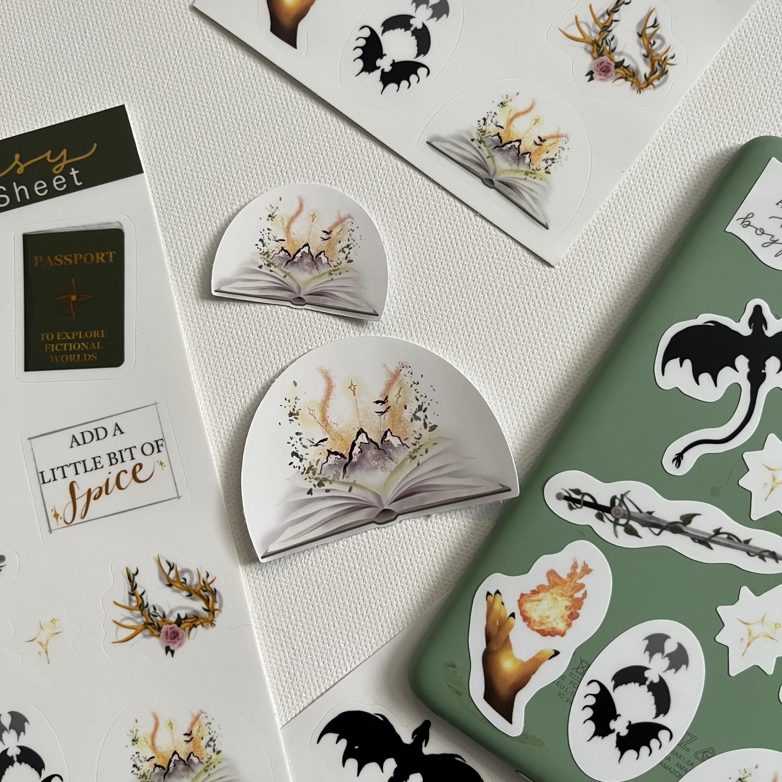 fantasy book sticker