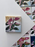 the brushstrokes, Pink Princess Philodendron painting 8