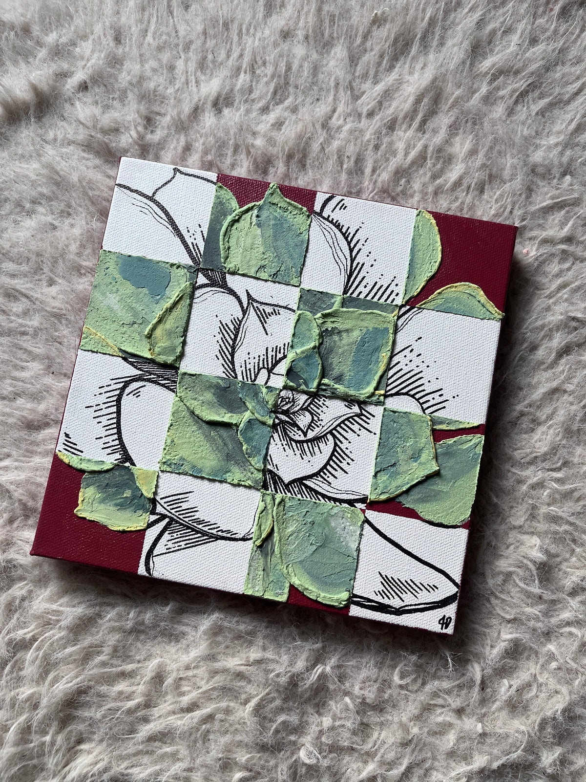 Desert Squares 8”x8”