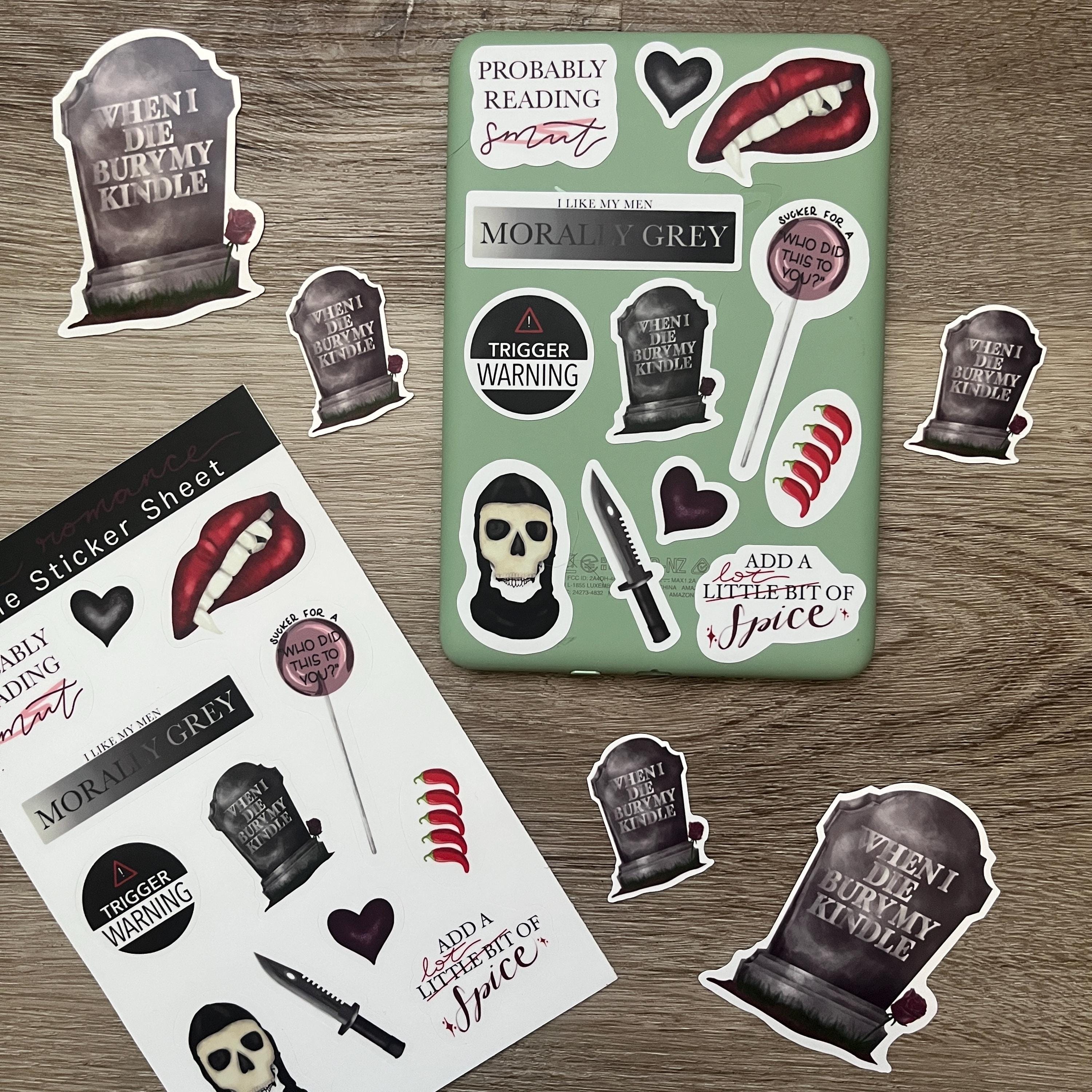 Dark Romance Reader Sticker