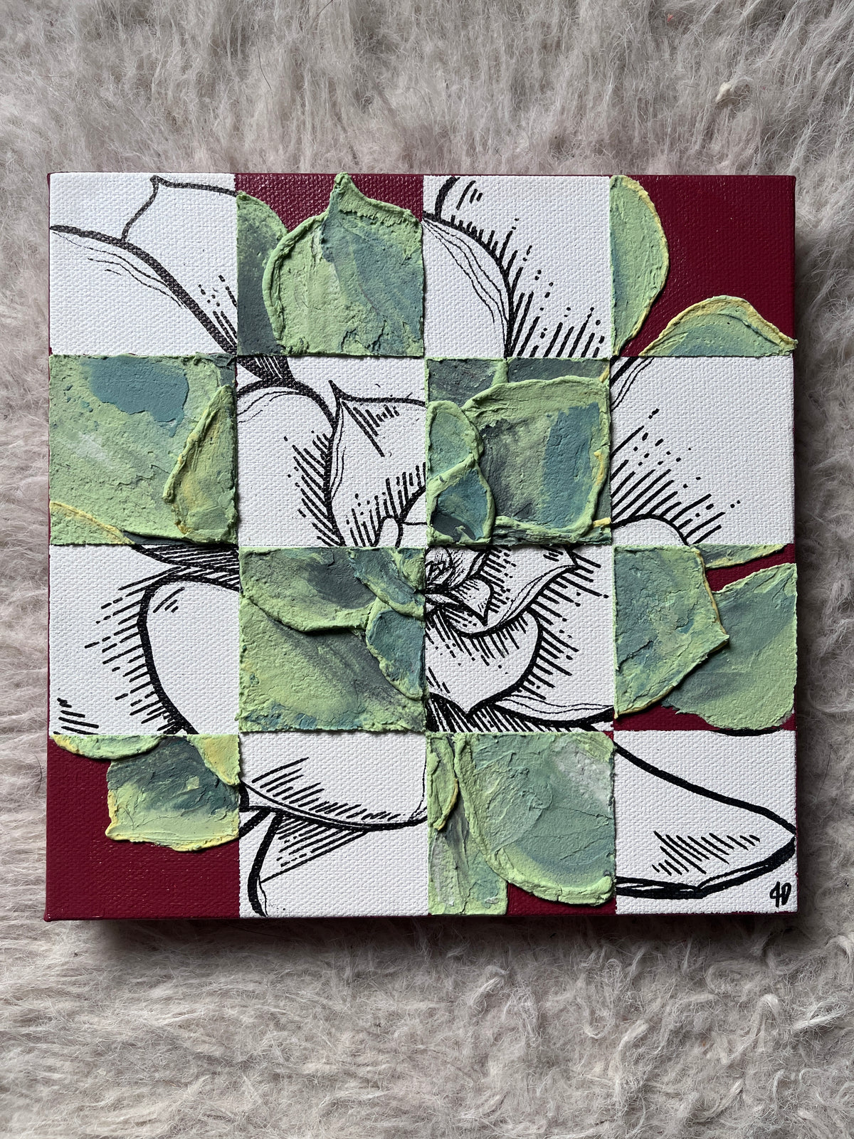 Desert Squares 8”x8”