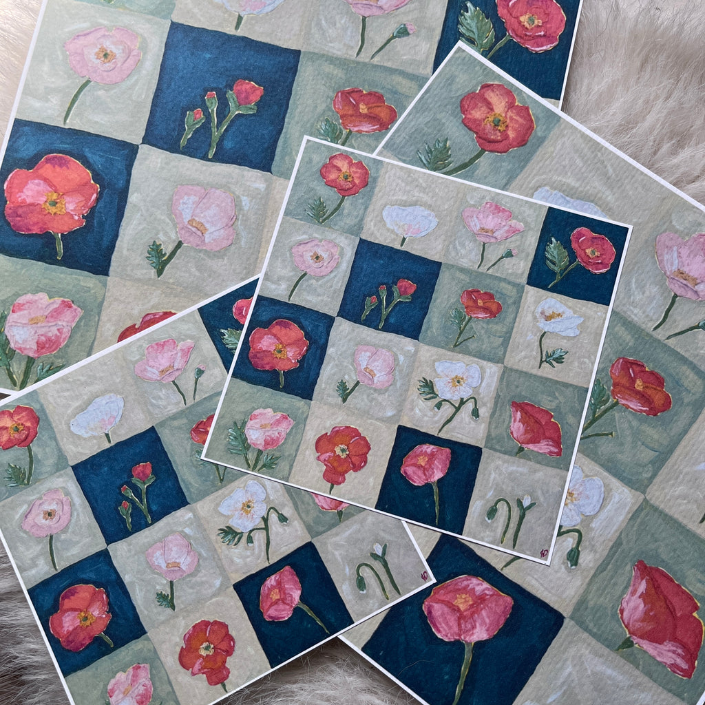 Poppies Painting Print