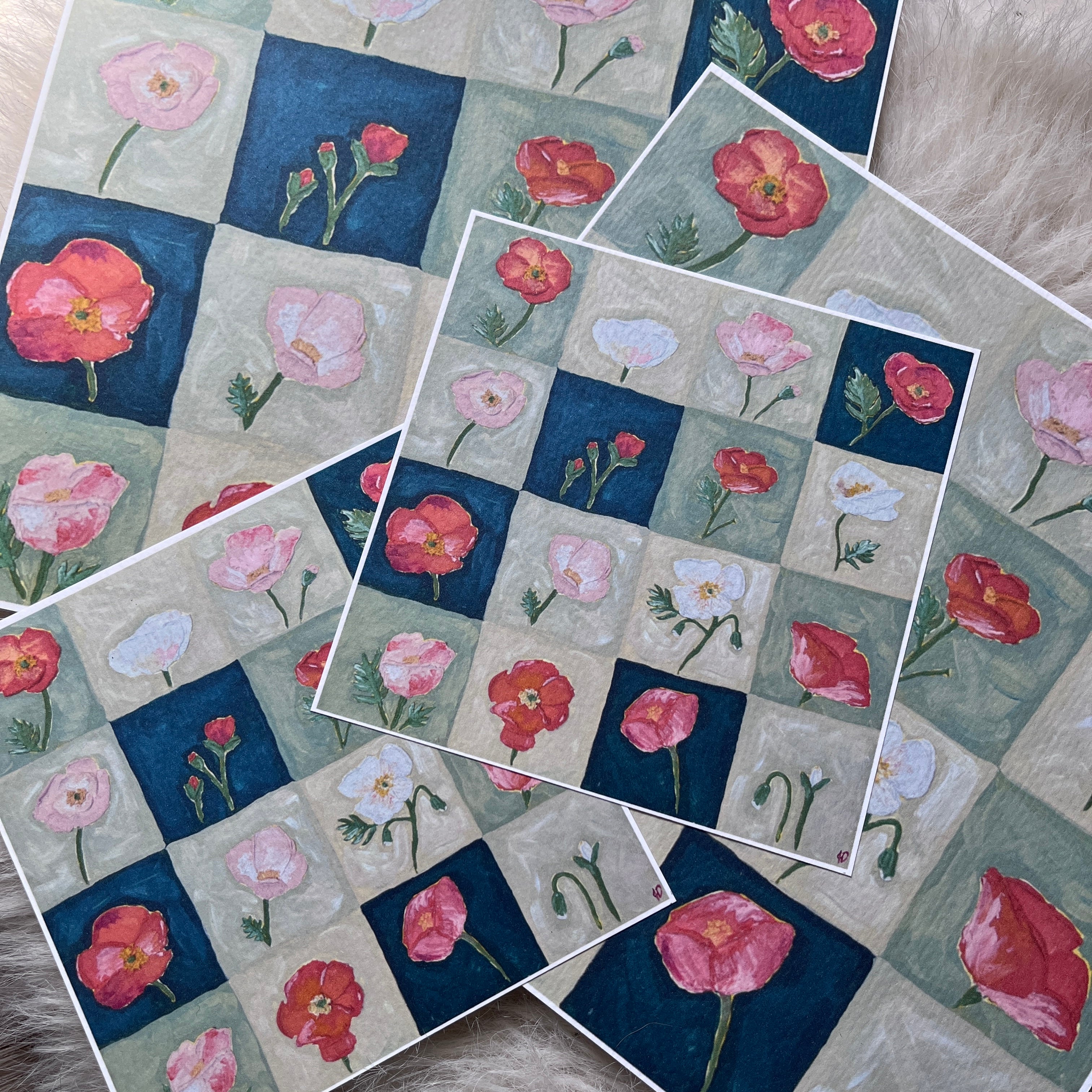 Poppies Painting Print