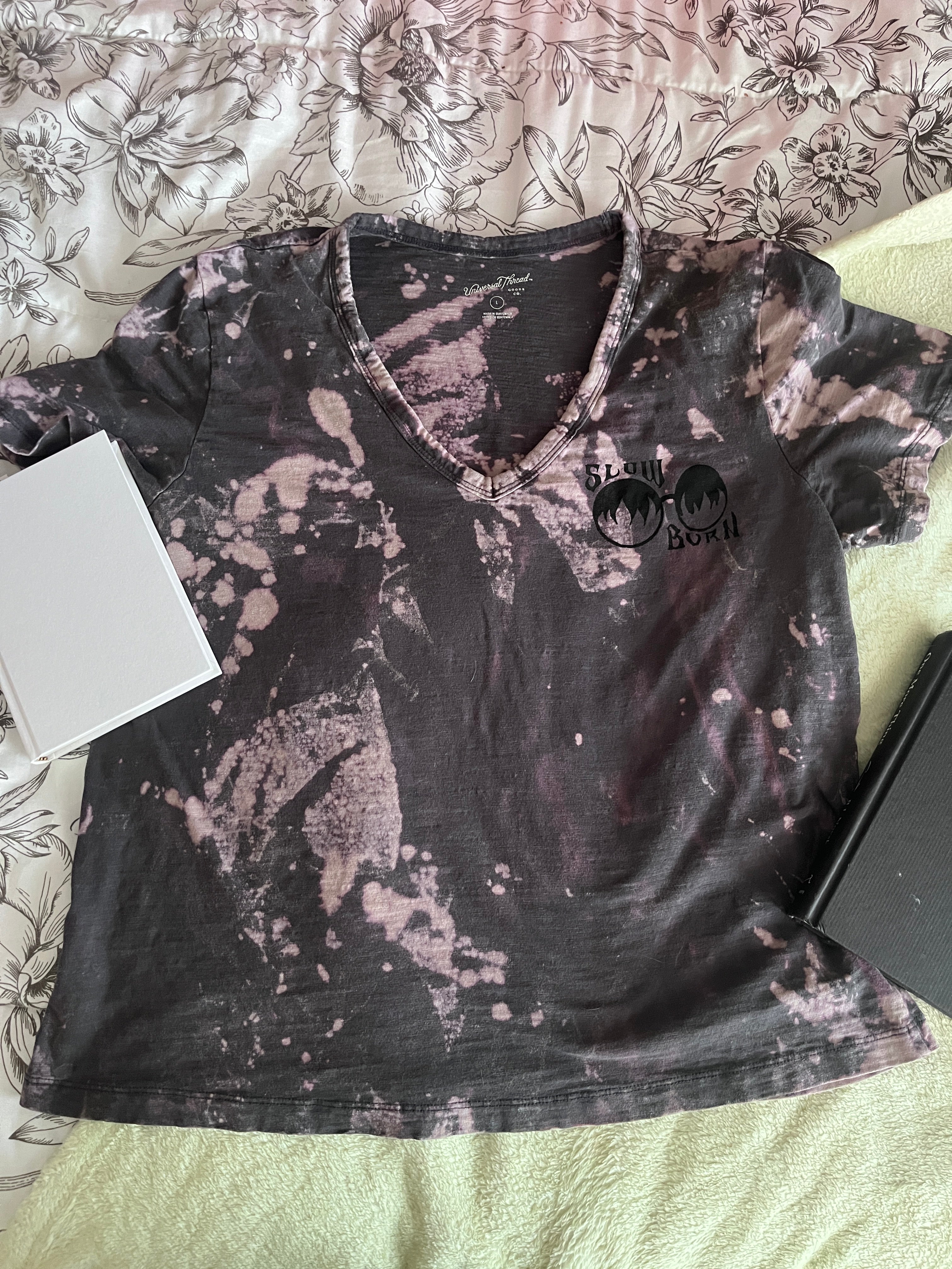L Slow Burn V Neck Shirt