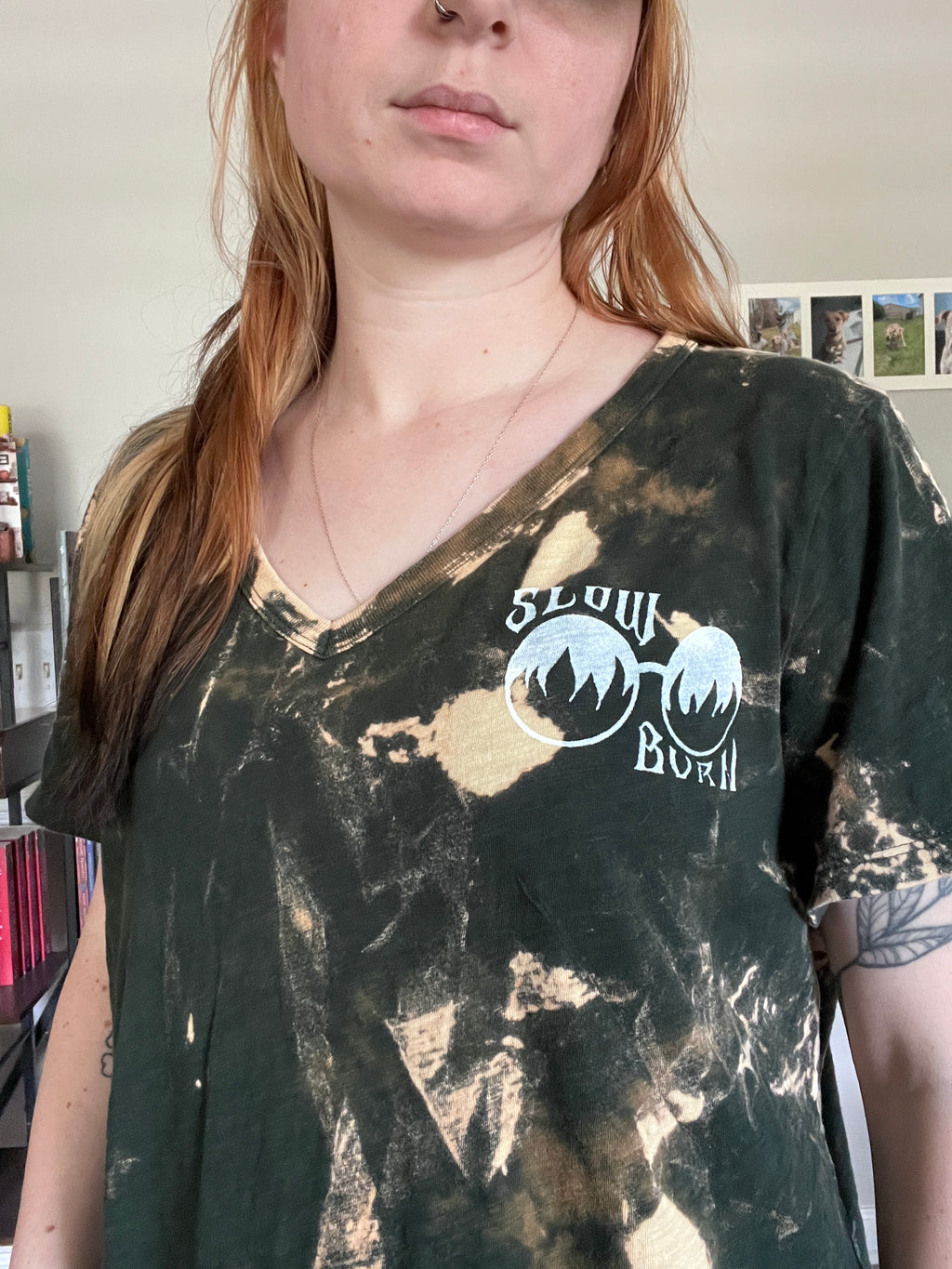 L Slow Burn V Neck Shirt
