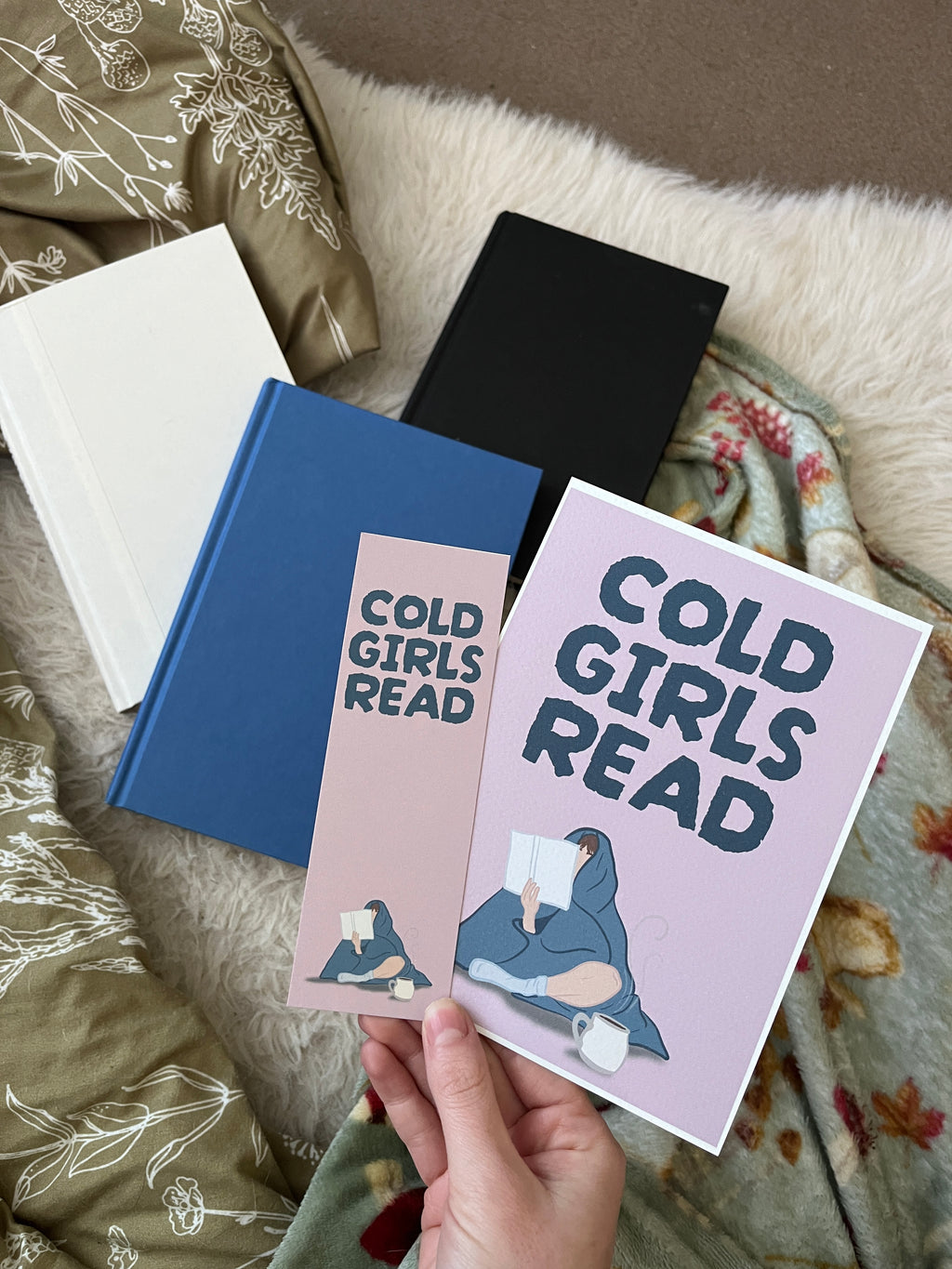 Cold Girls Read Art Print