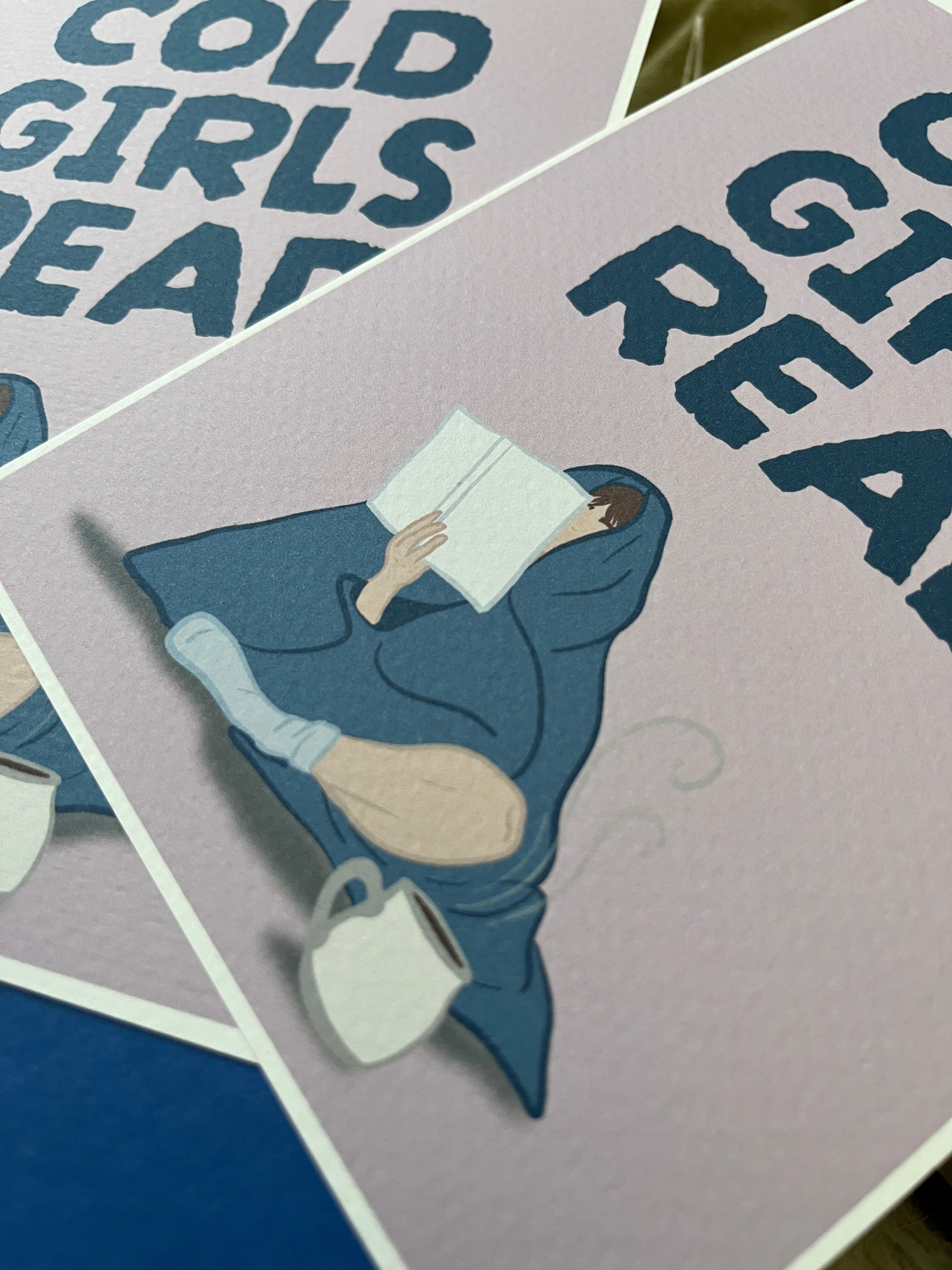 Cold Girls Read Art Print