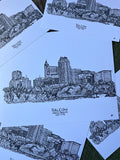 Raleigh Skyline Print