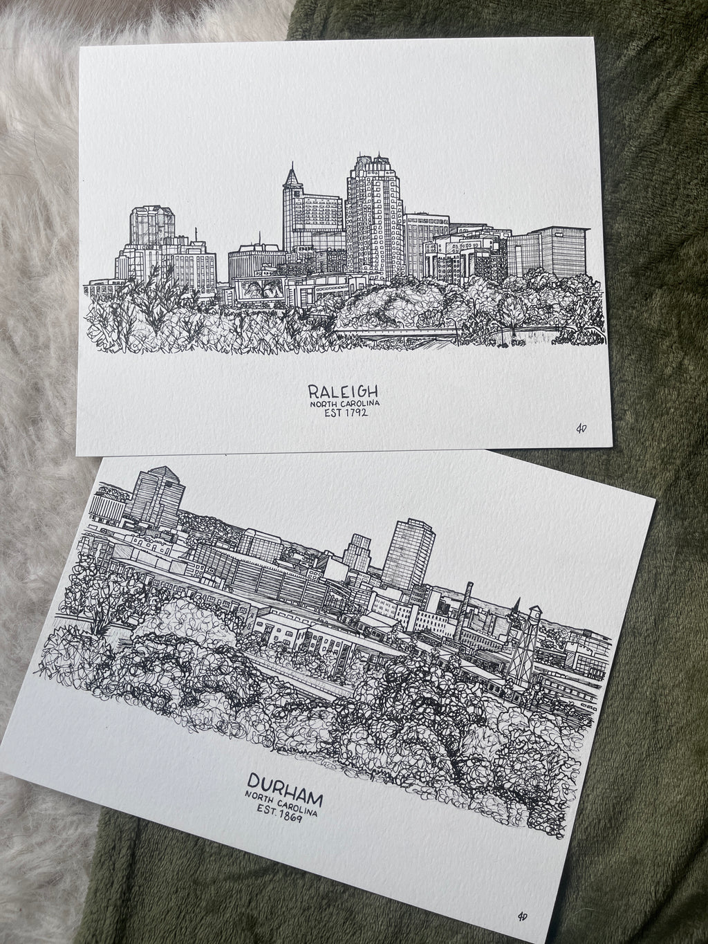 Durham Skyline Print