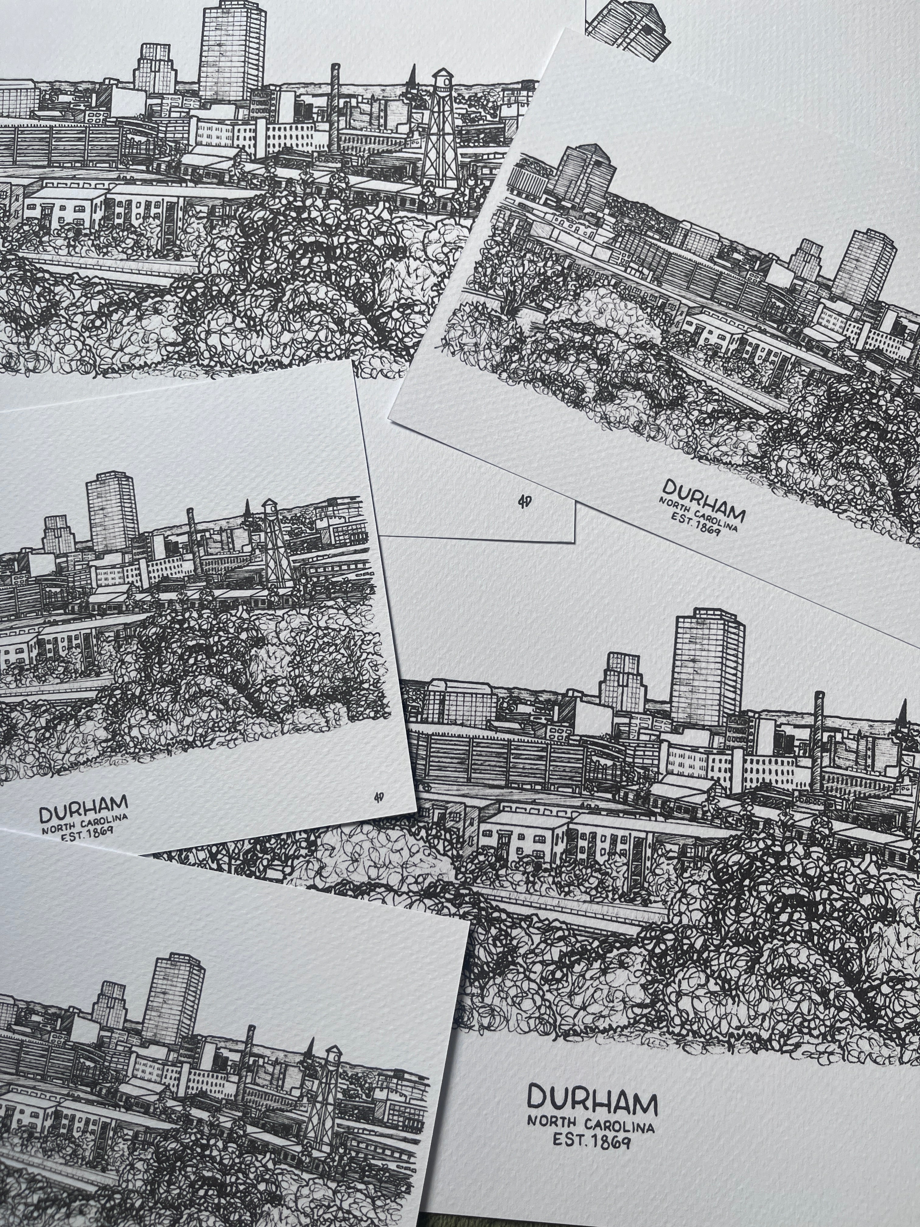 Durham Skyline Print