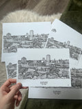 Durham Skyline Print
