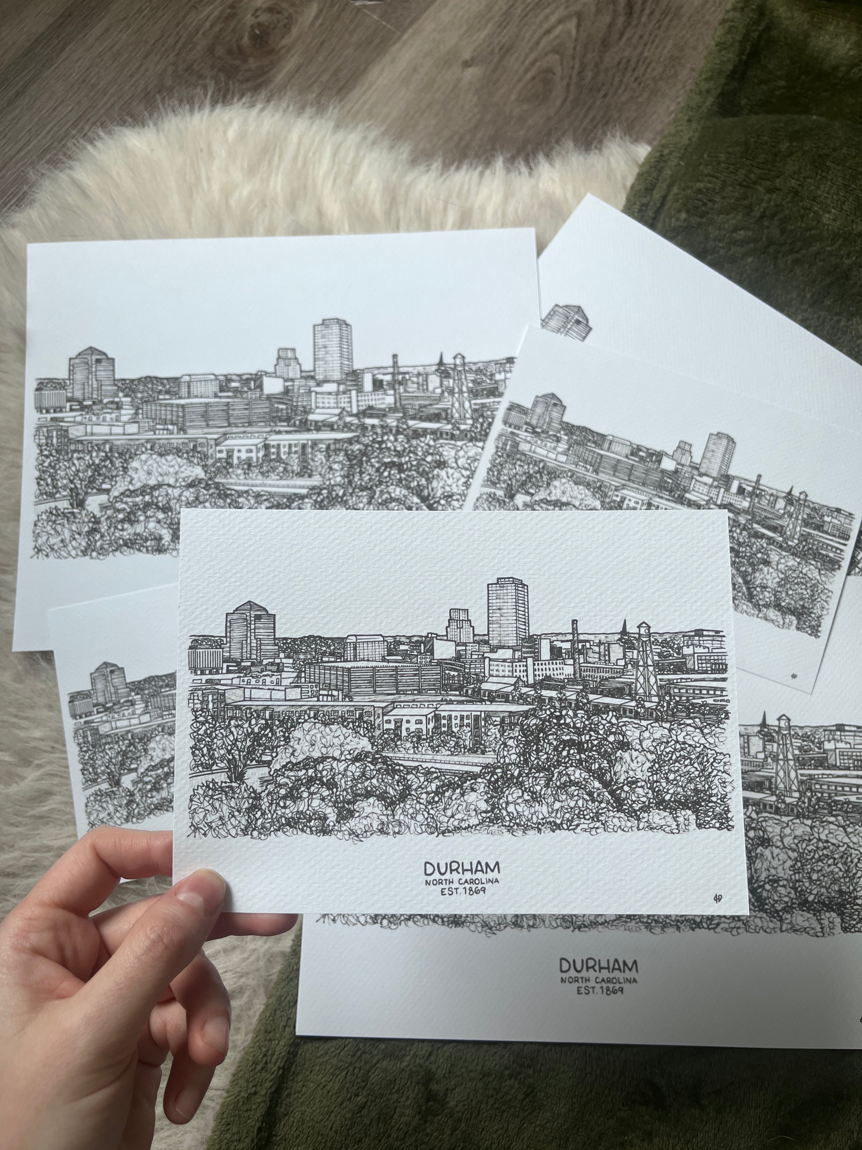 Durham Skyline Print