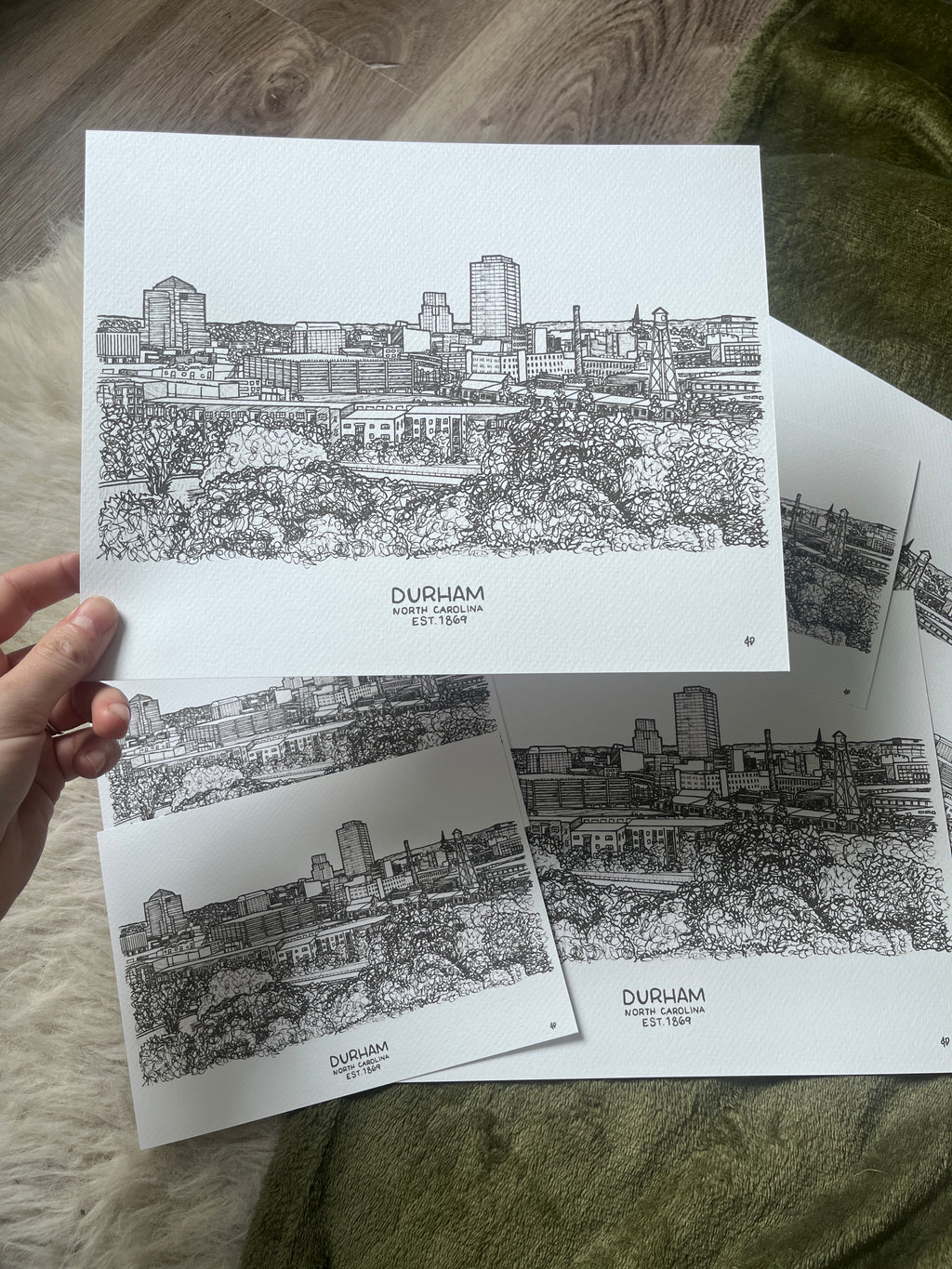Durham Skyline Print