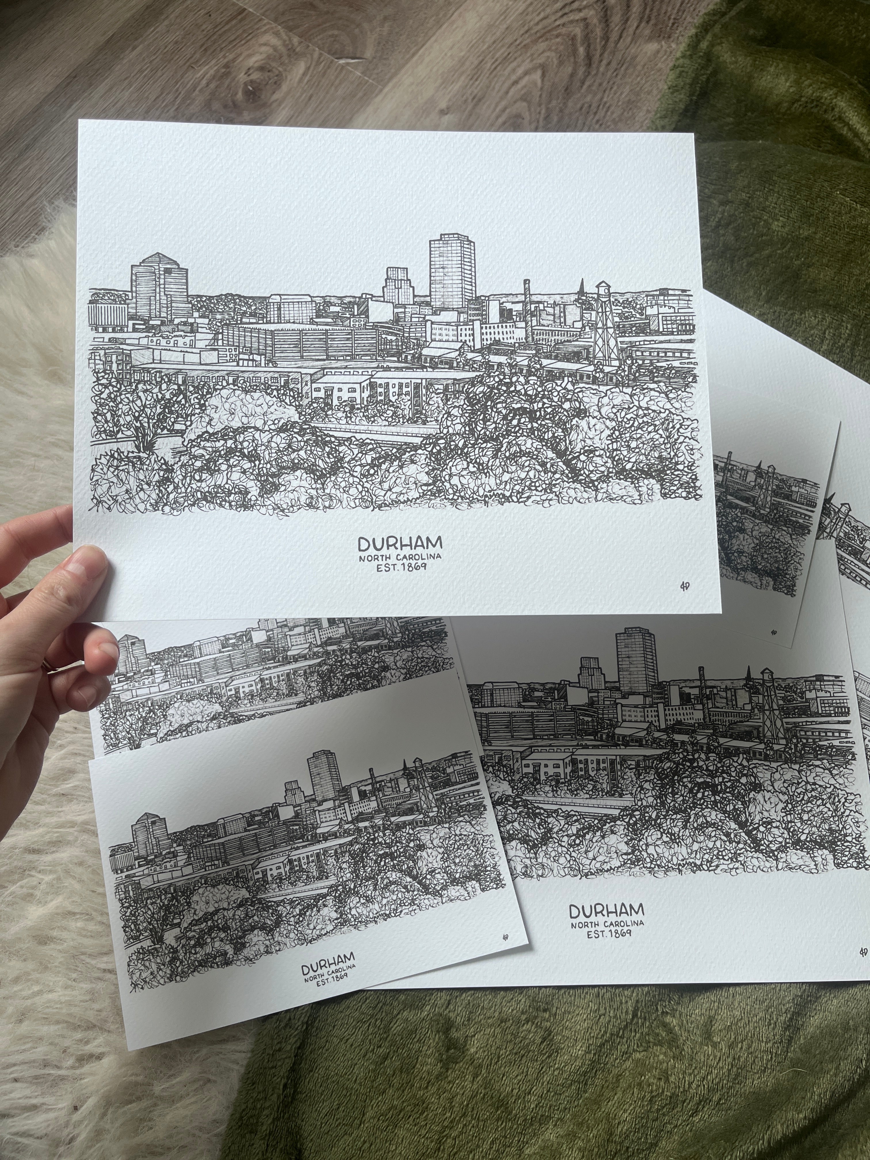 Durham Skyline Print