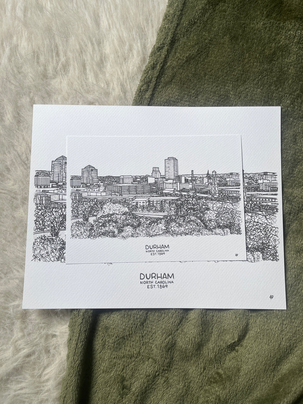 Durham Skyline Print