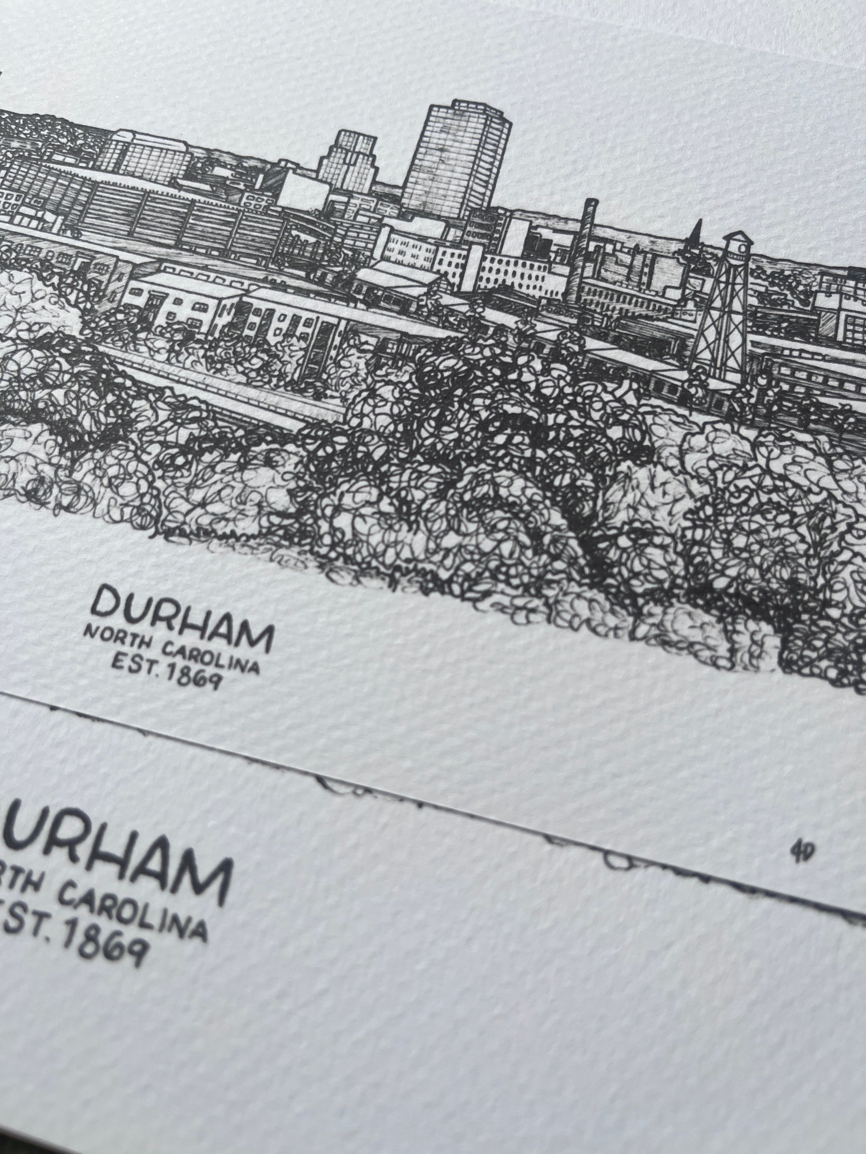 Durham Skyline Print