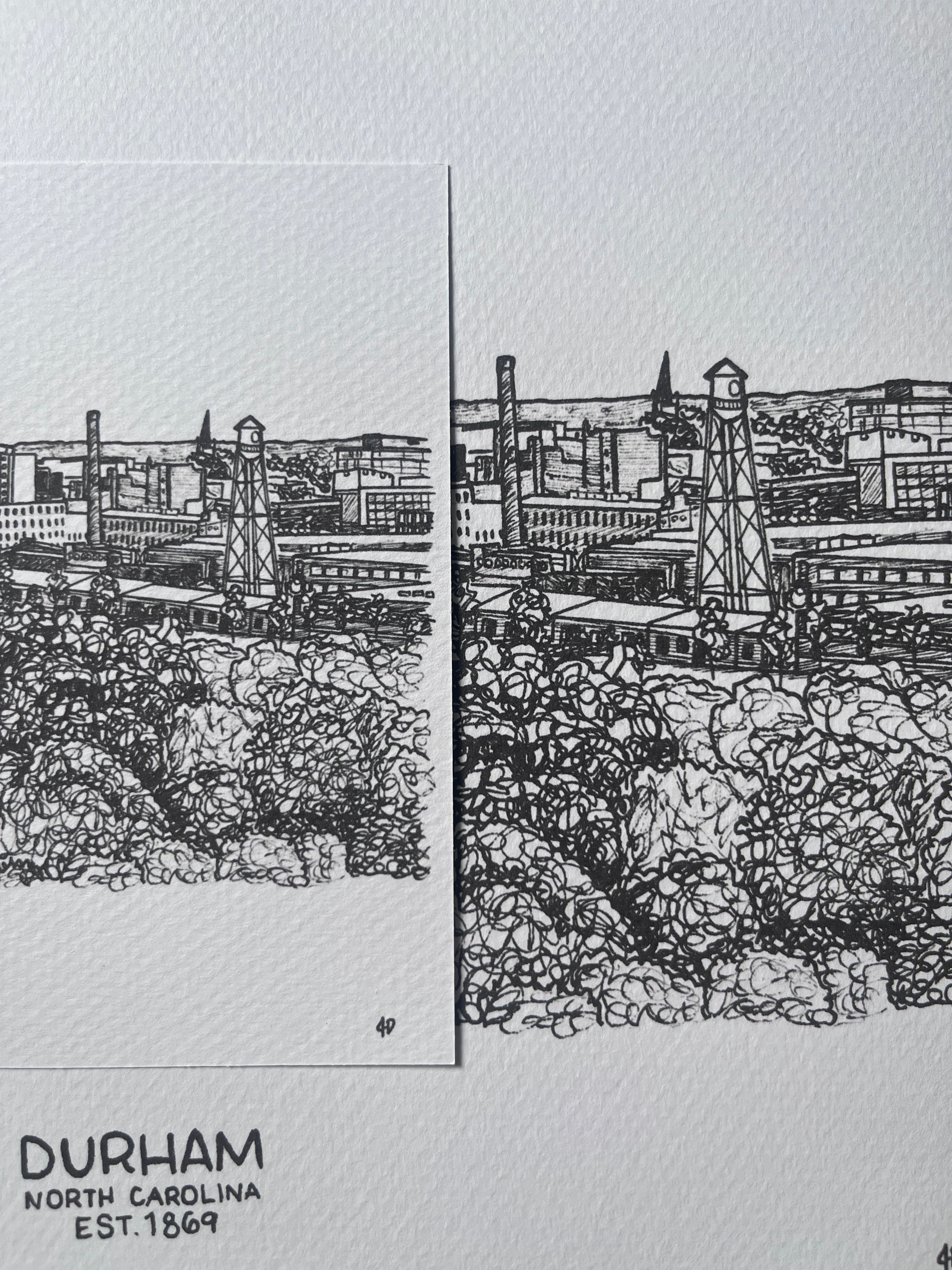 Durham Skyline Print