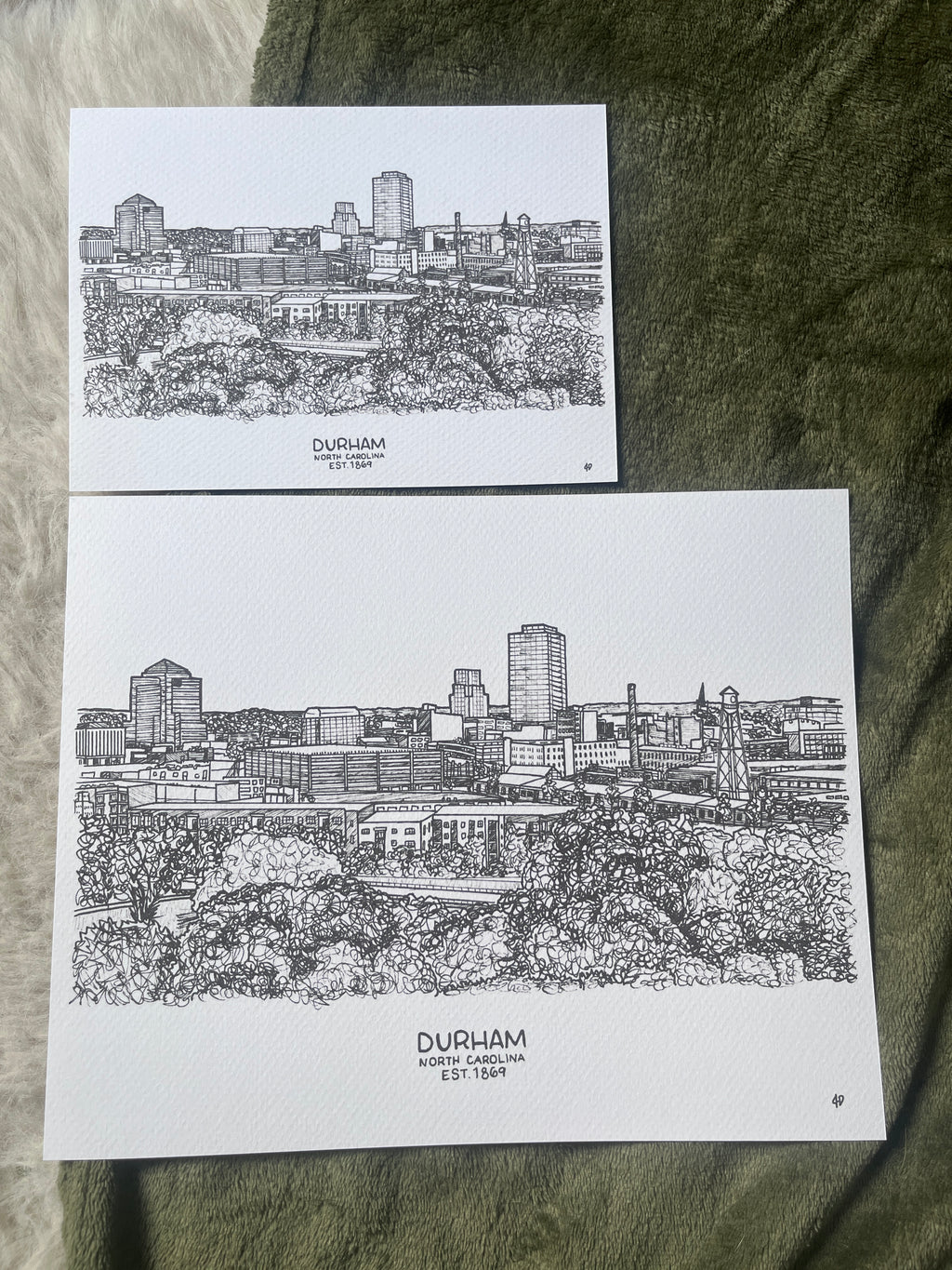 Durham Skyline Print