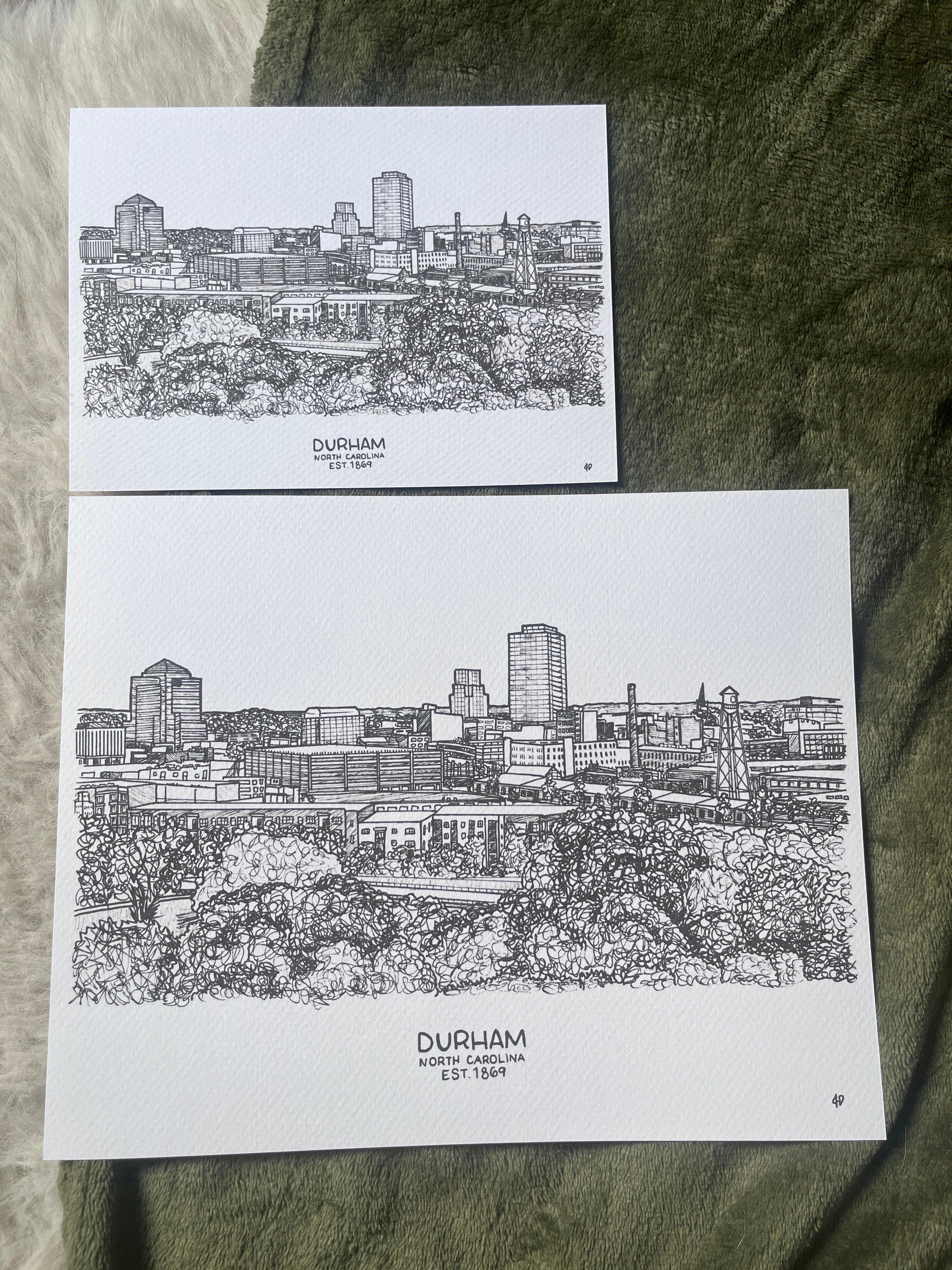 Durham Skyline Print