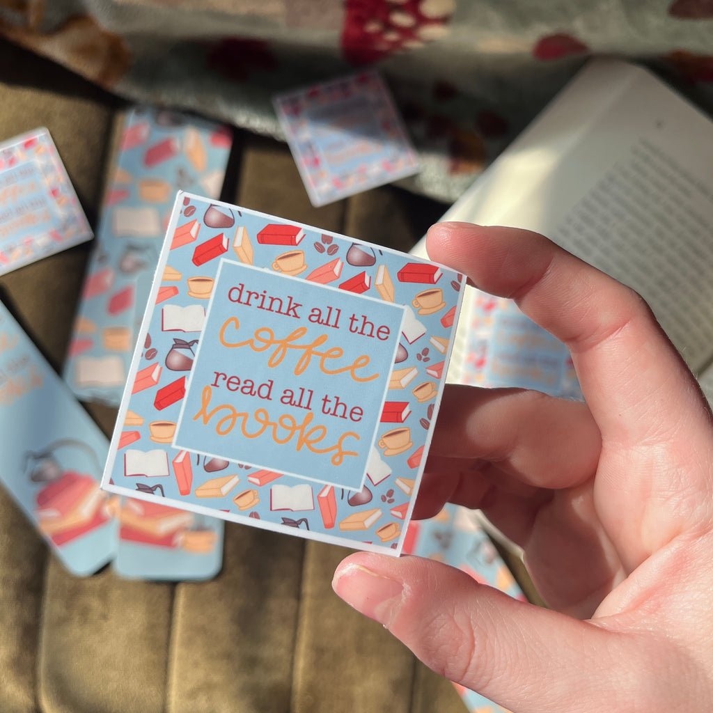 Coffee and Books Sticker