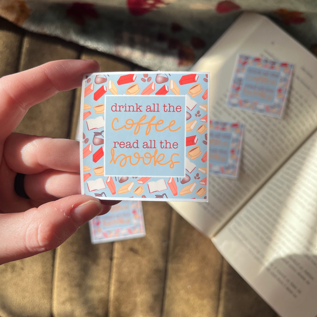 Coffee and Books Sticker