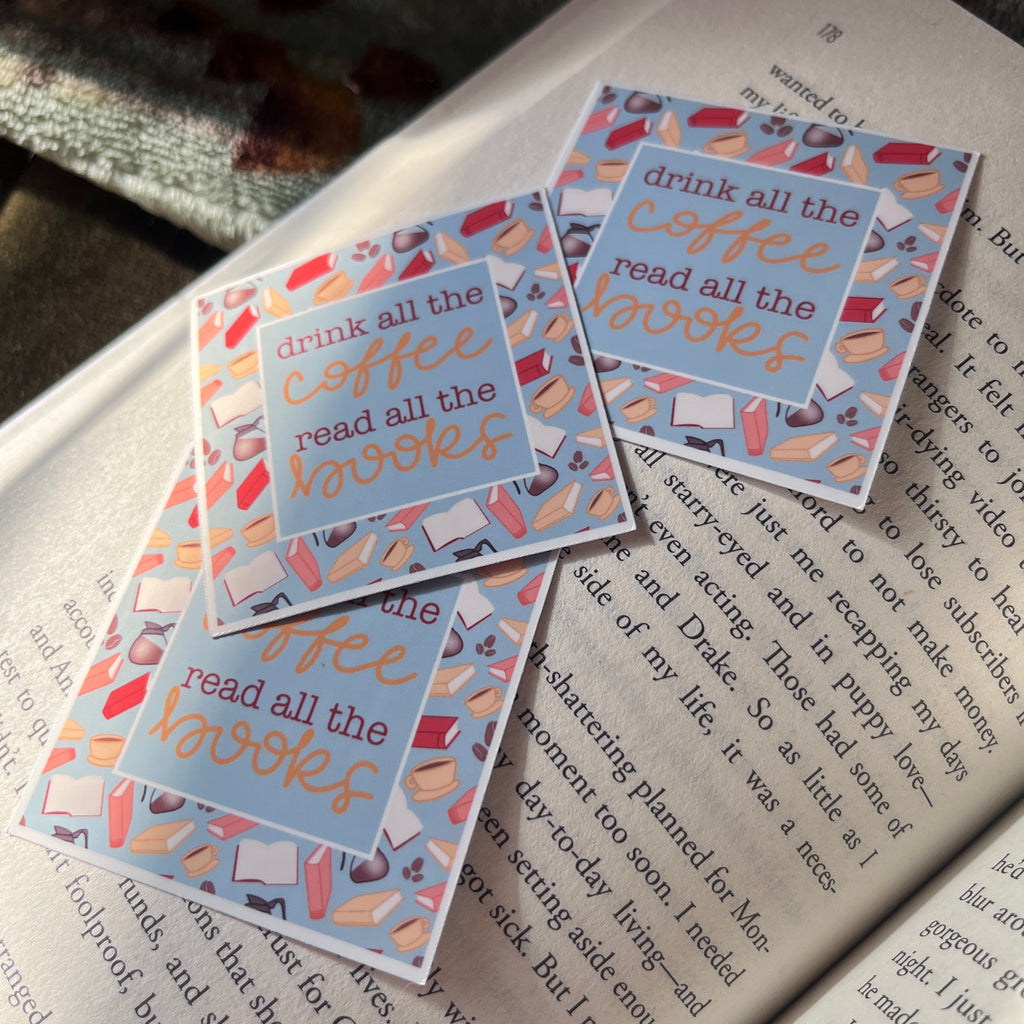 Coffee and Books Sticker