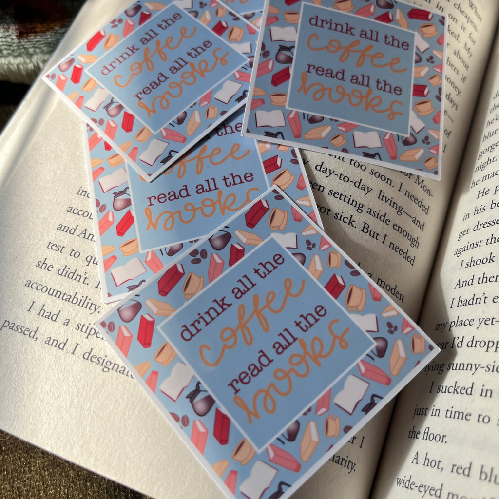 Coffee and Books Sticker