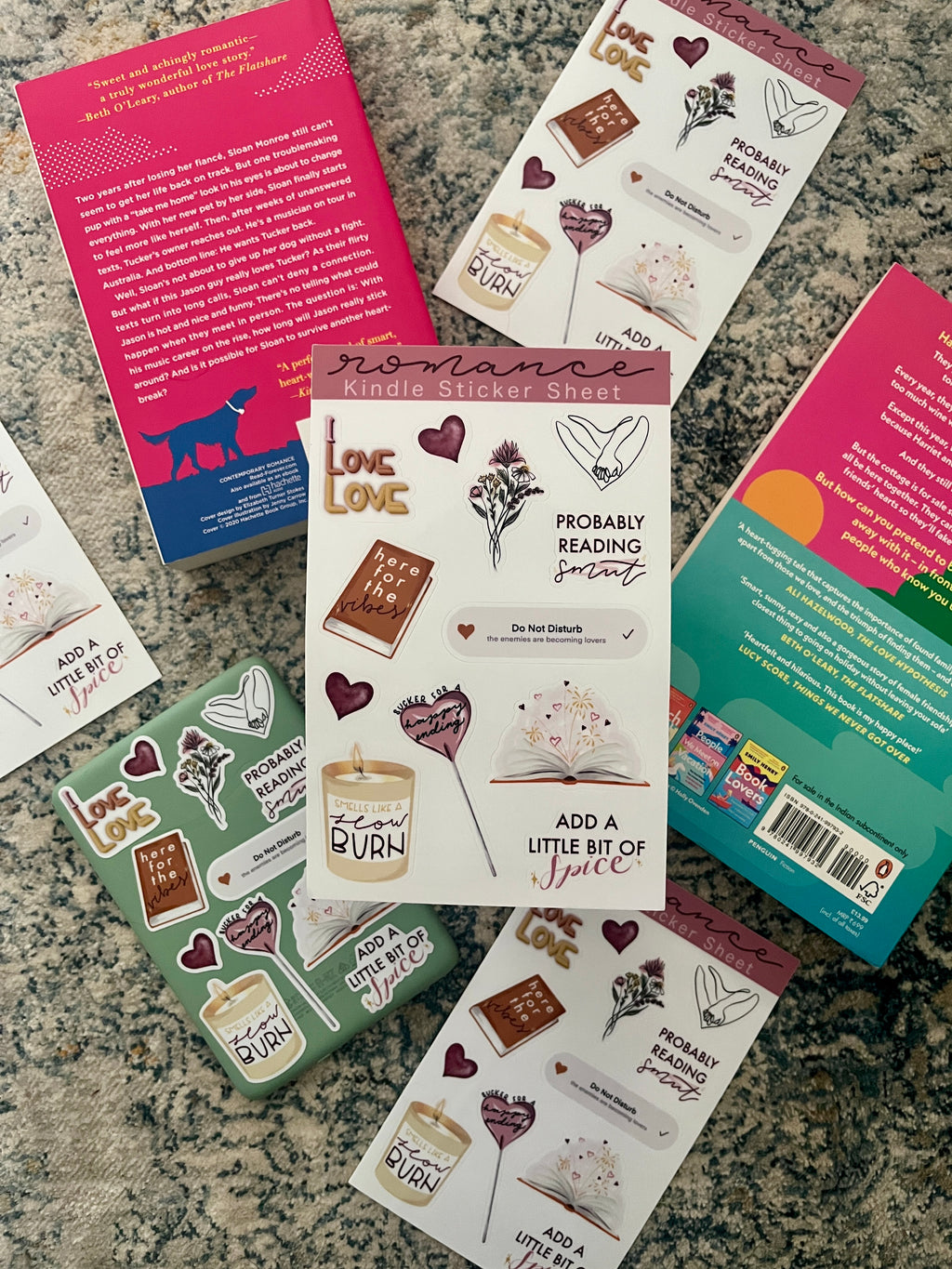 Romance Kindle Sticker Sheet