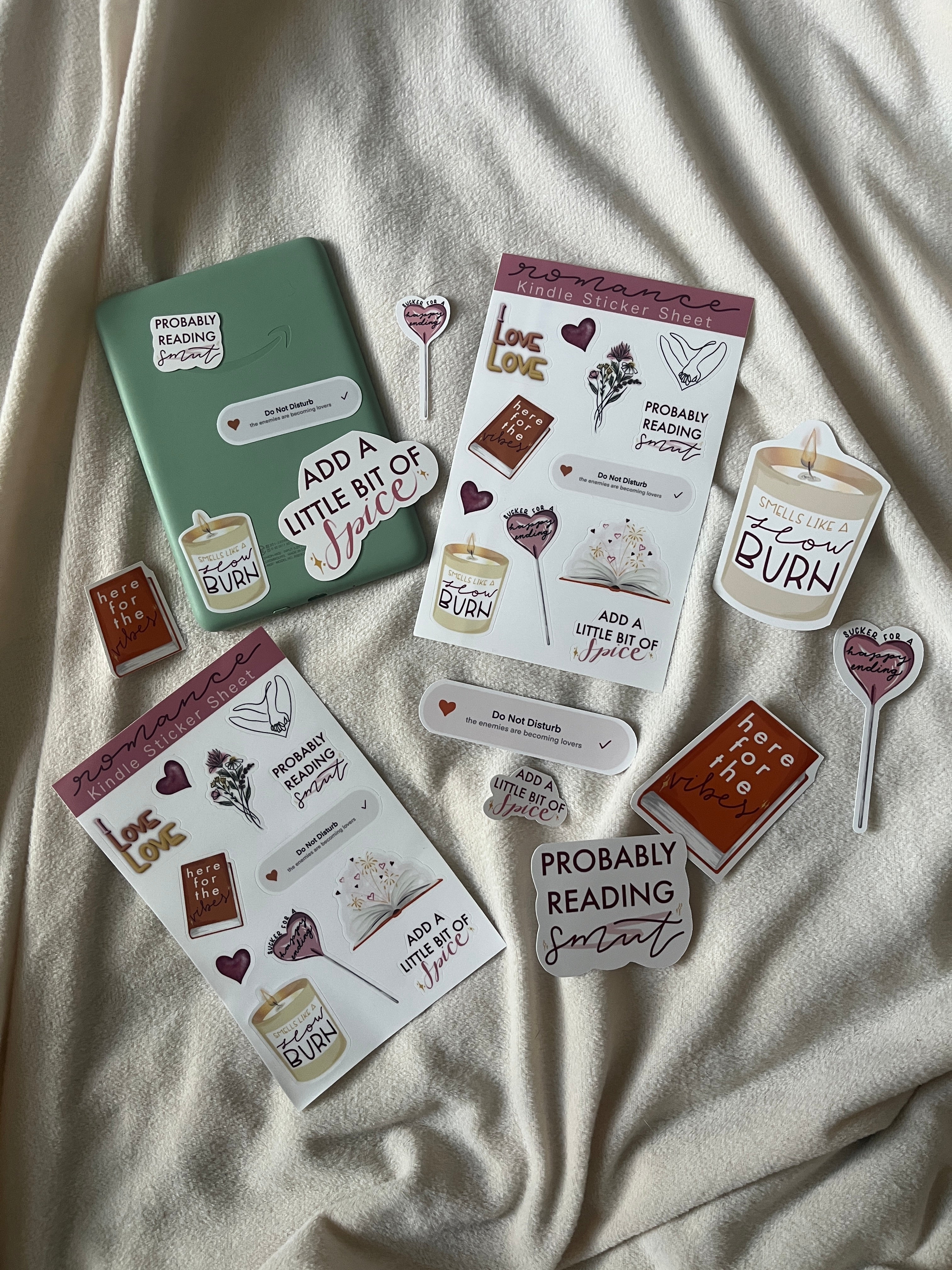 Romance Kindle Sticker Sheet