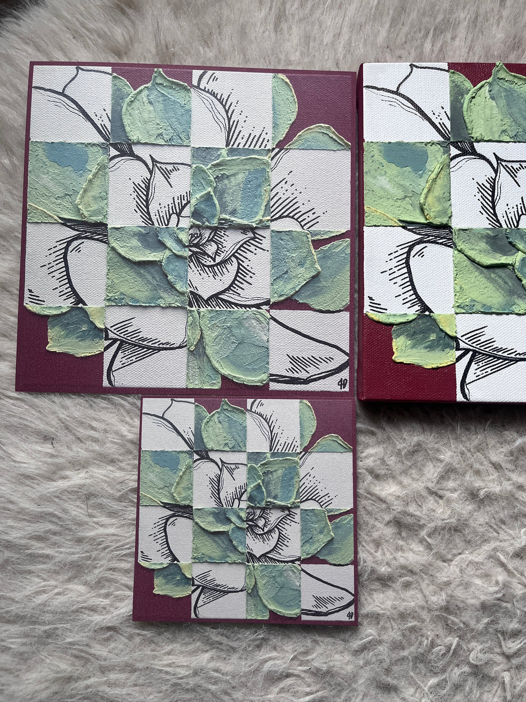 Desert Squares Art Print