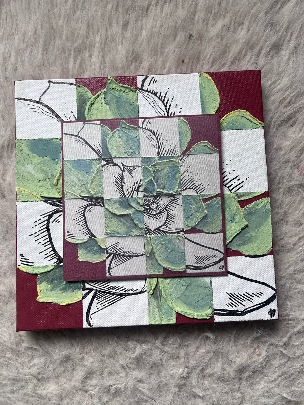 Desert Squares Art Print