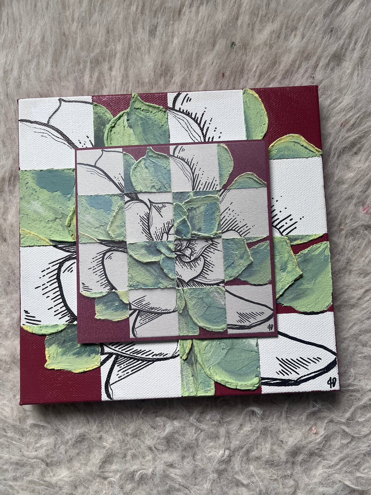 Desert Squares Art Print