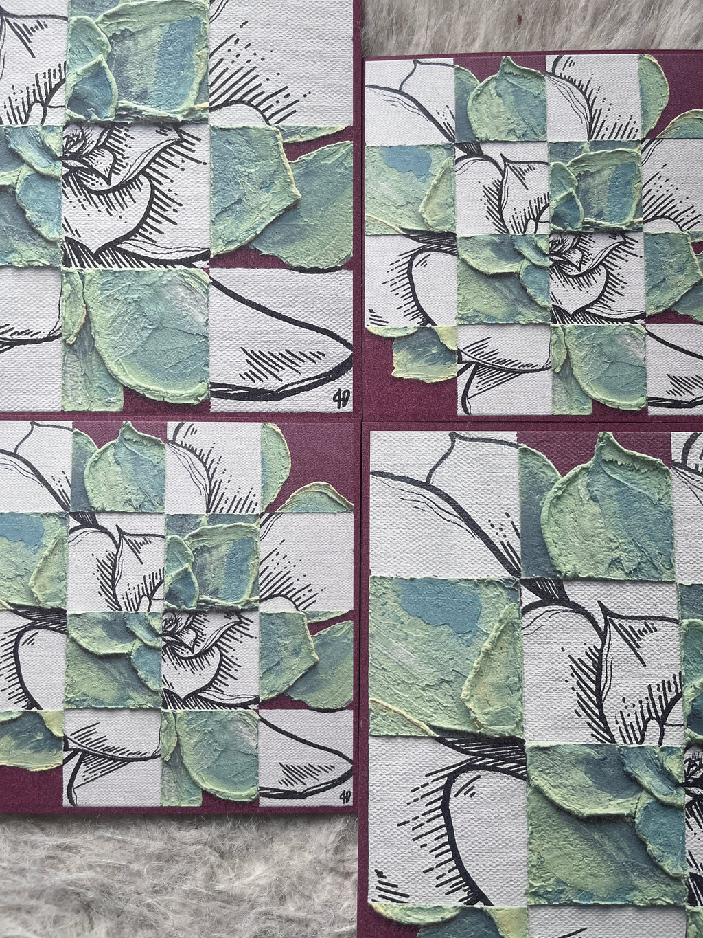 Desert Squares Art Print