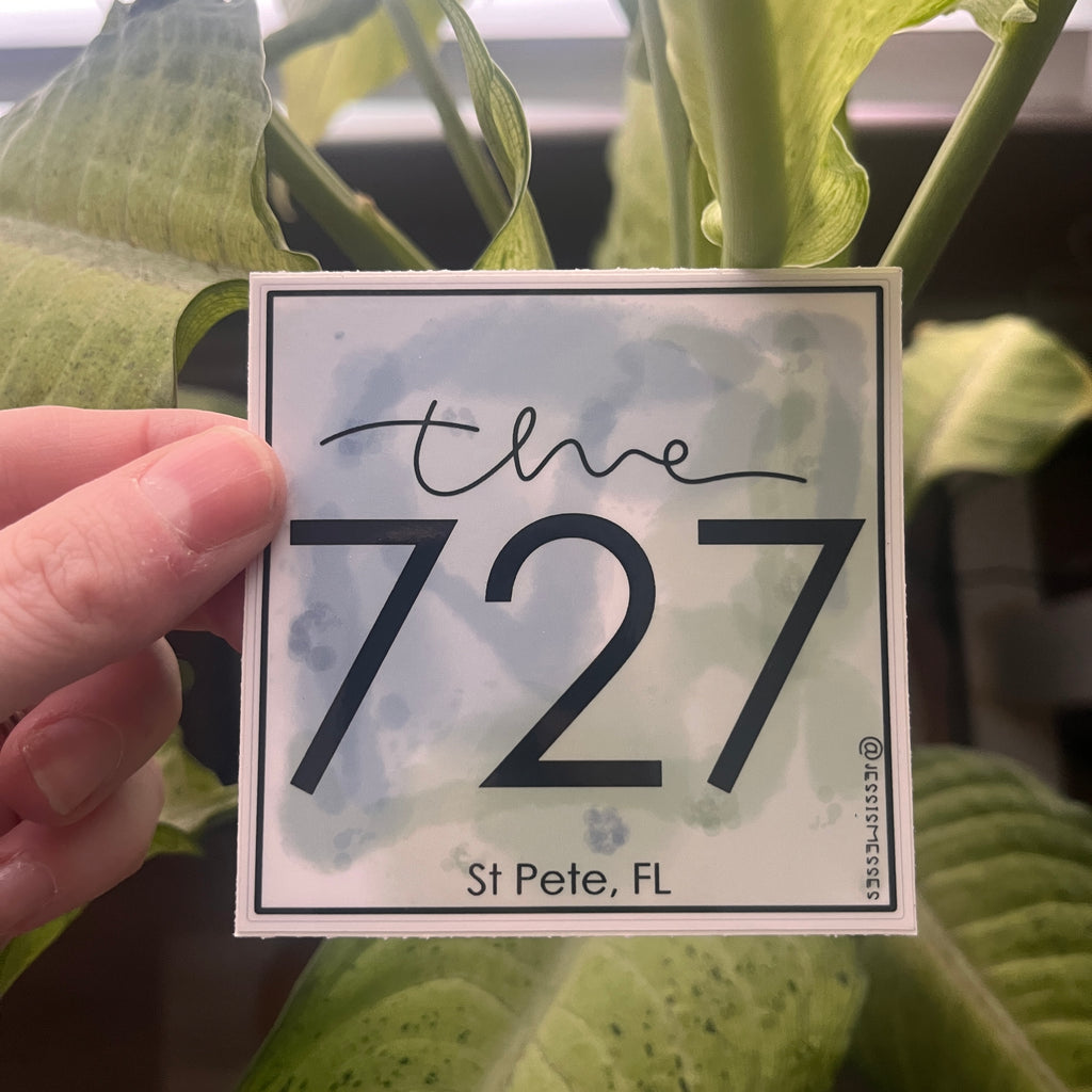 The 727, area code sticker, st petersburg, florida