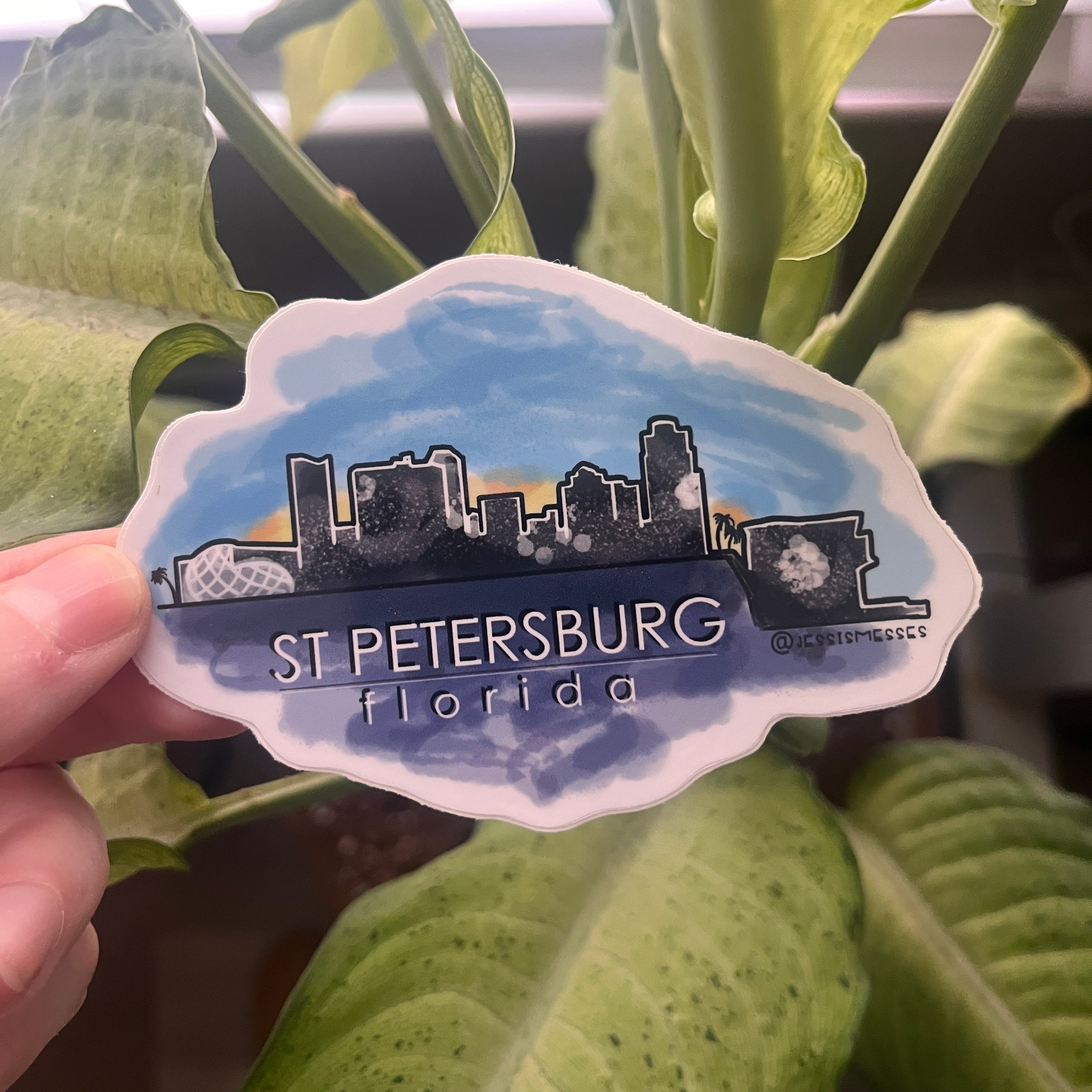 St Pete skyline Sticker