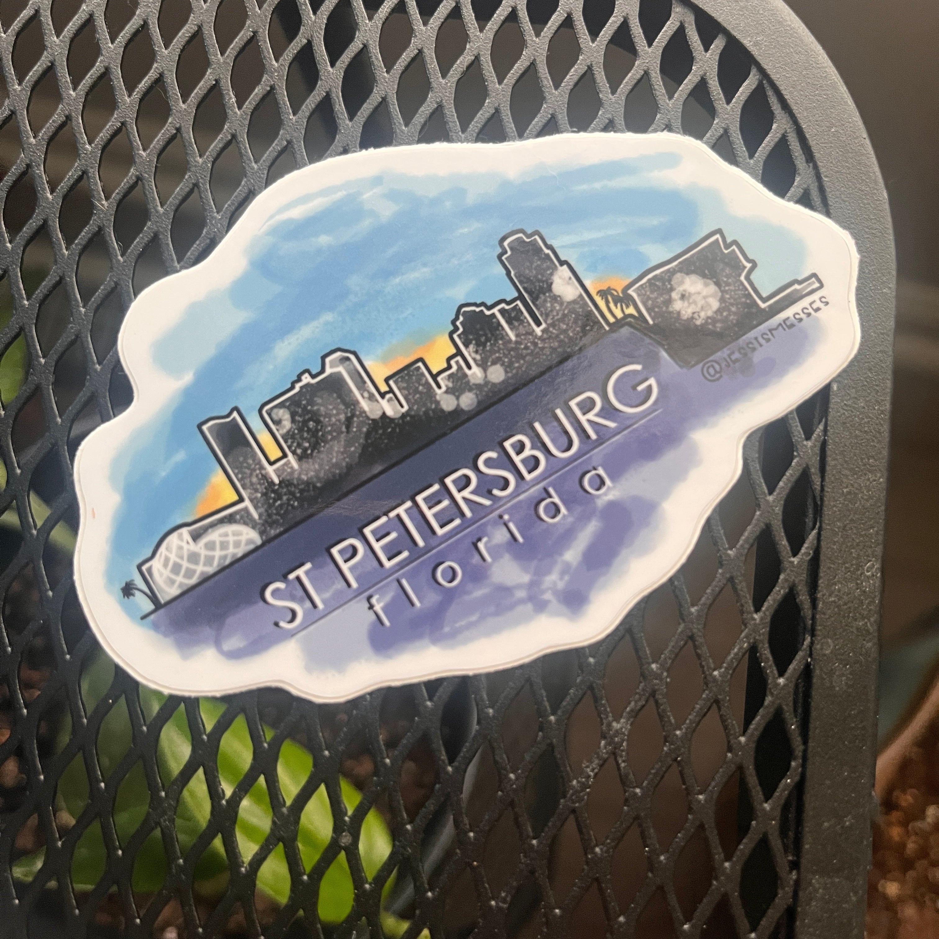 St Pete skyline Sticker