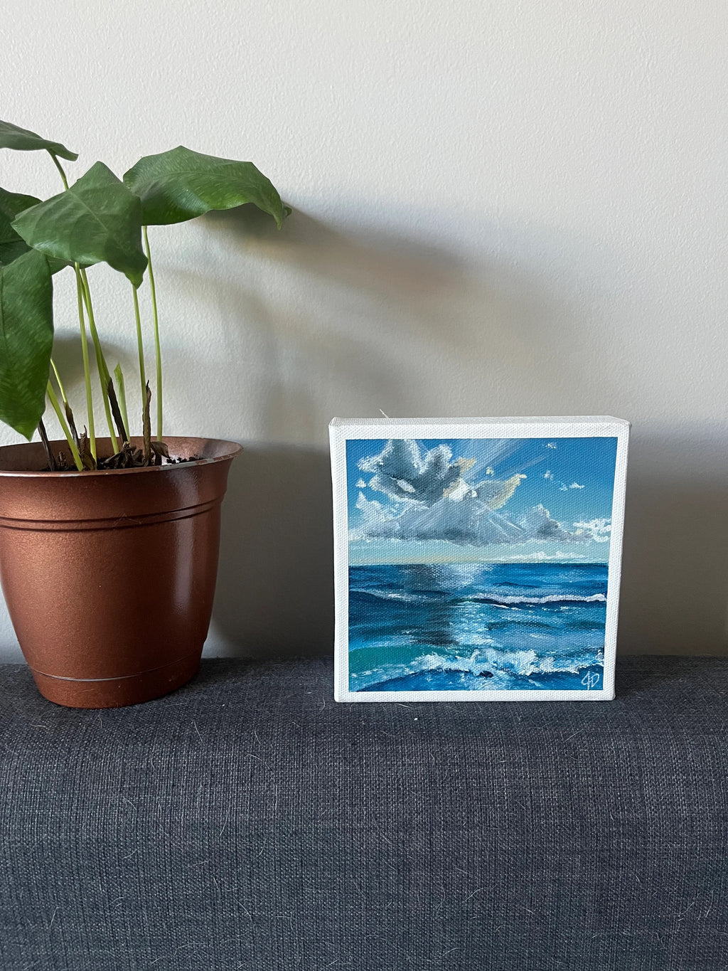 6x6” Ocean Waves Painting