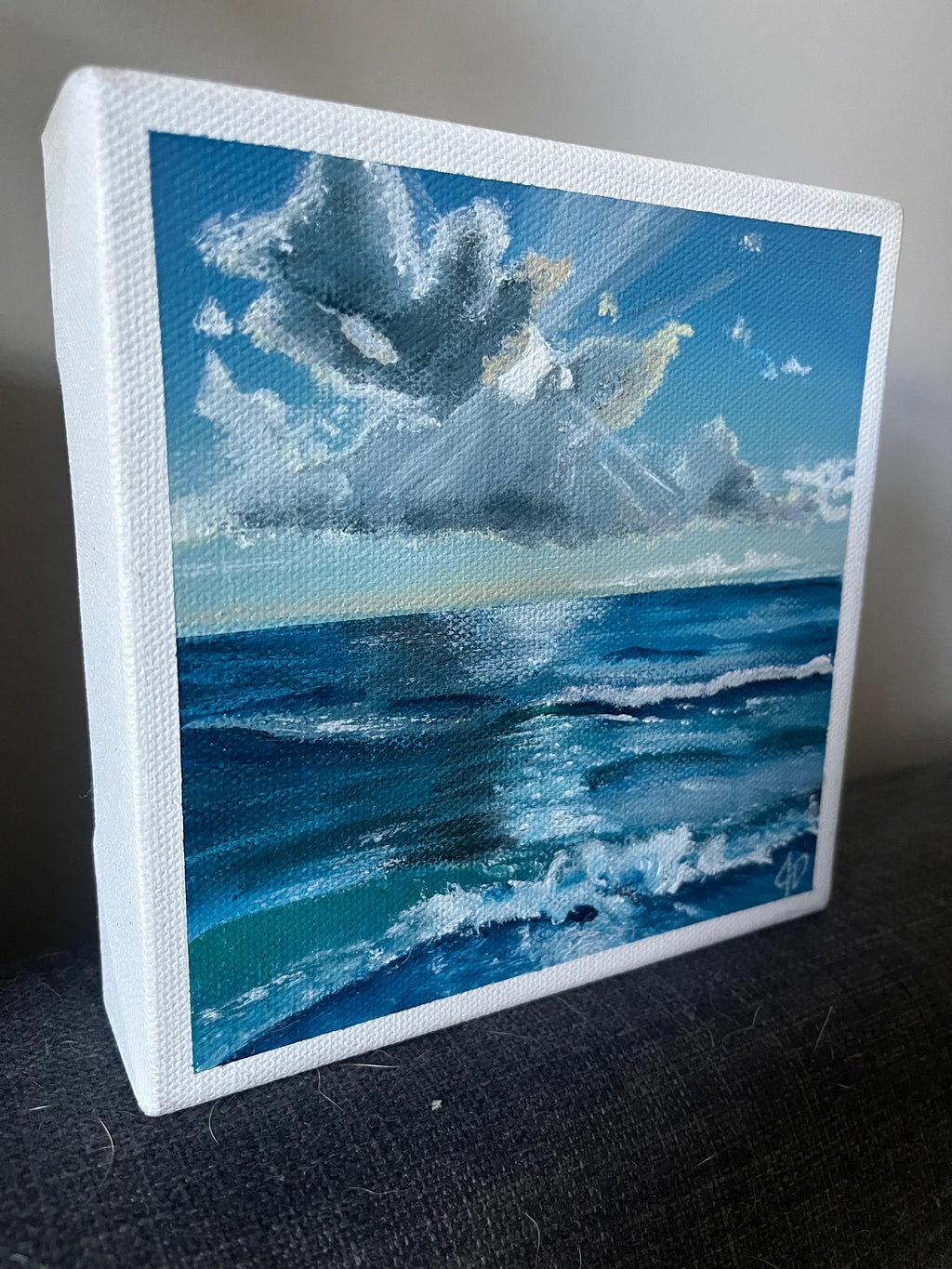 6x6” Ocean Waves Painting
