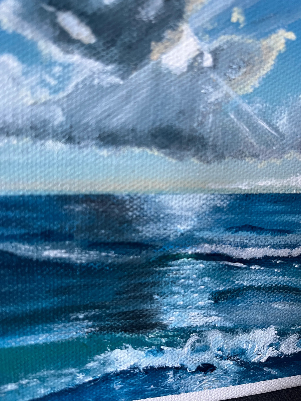 6x6” Ocean Waves Painting