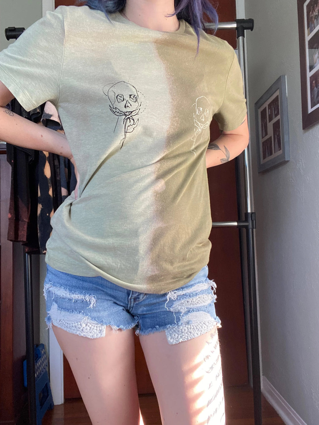 S Skull Flower Shirt