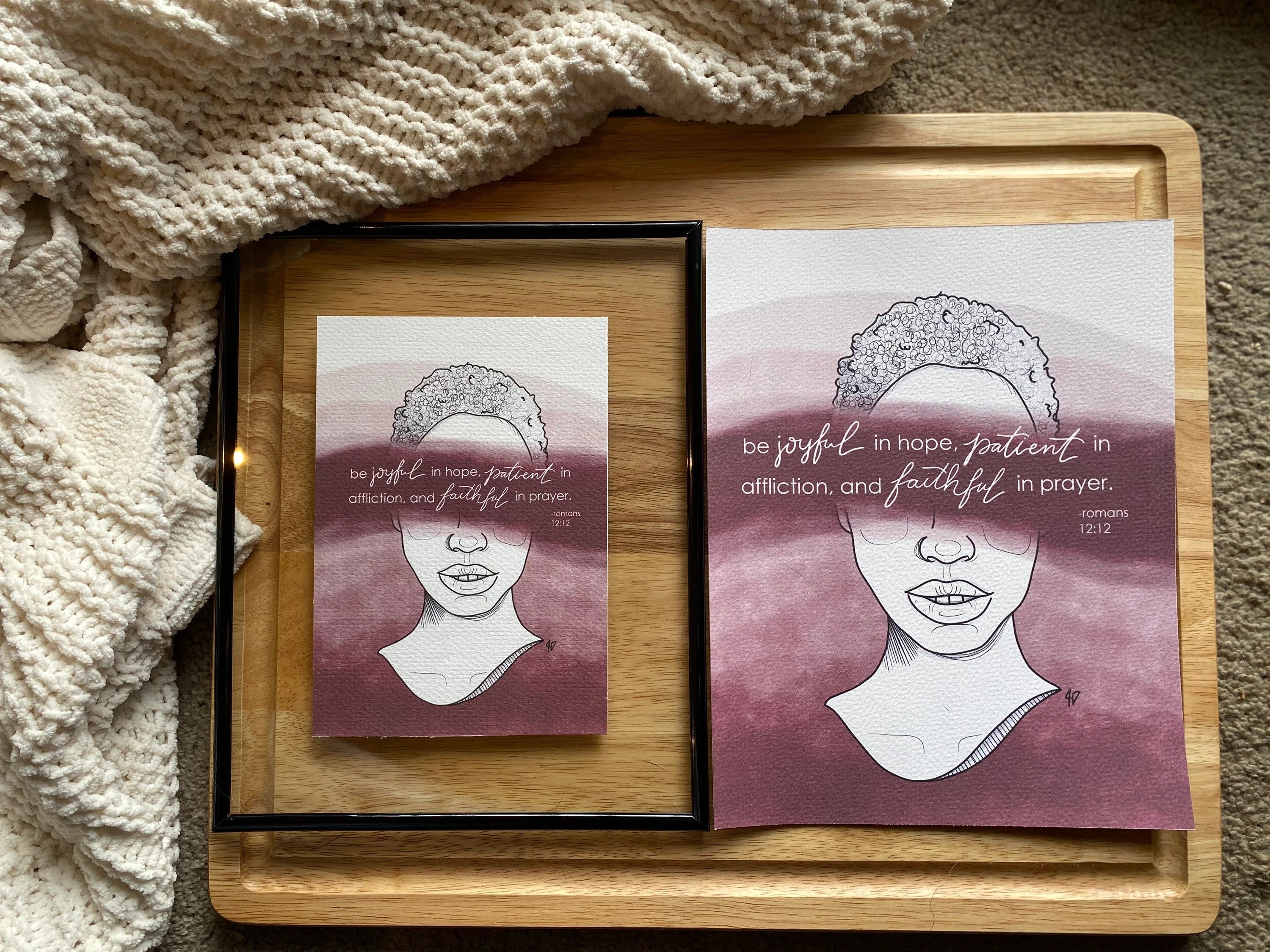 romans 12:12 - Hope in Infertility Art Print