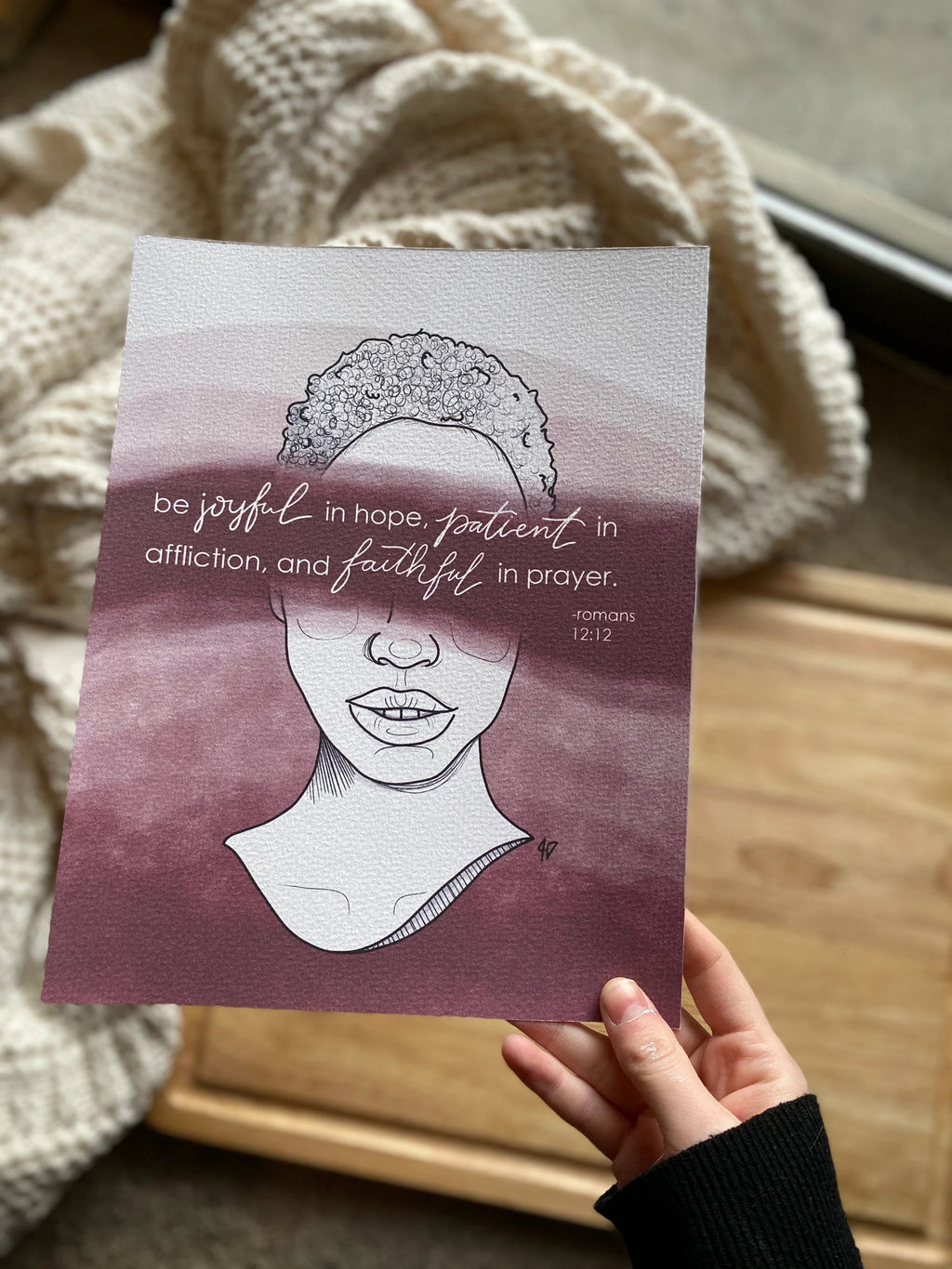 romans 12:12 - Hope in Infertility Art Print
