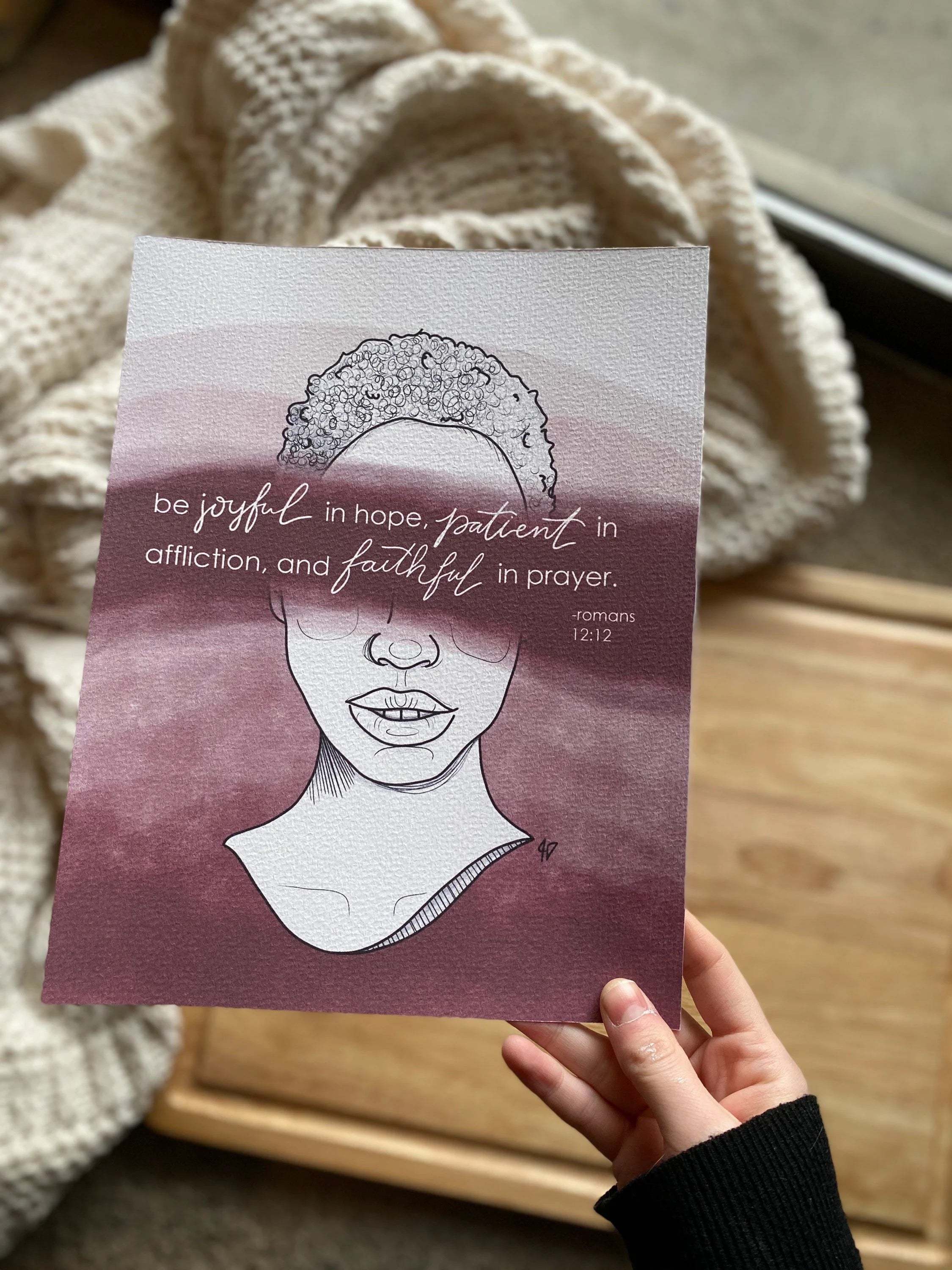 romans 12:12 - Hope in Infertility Art Print